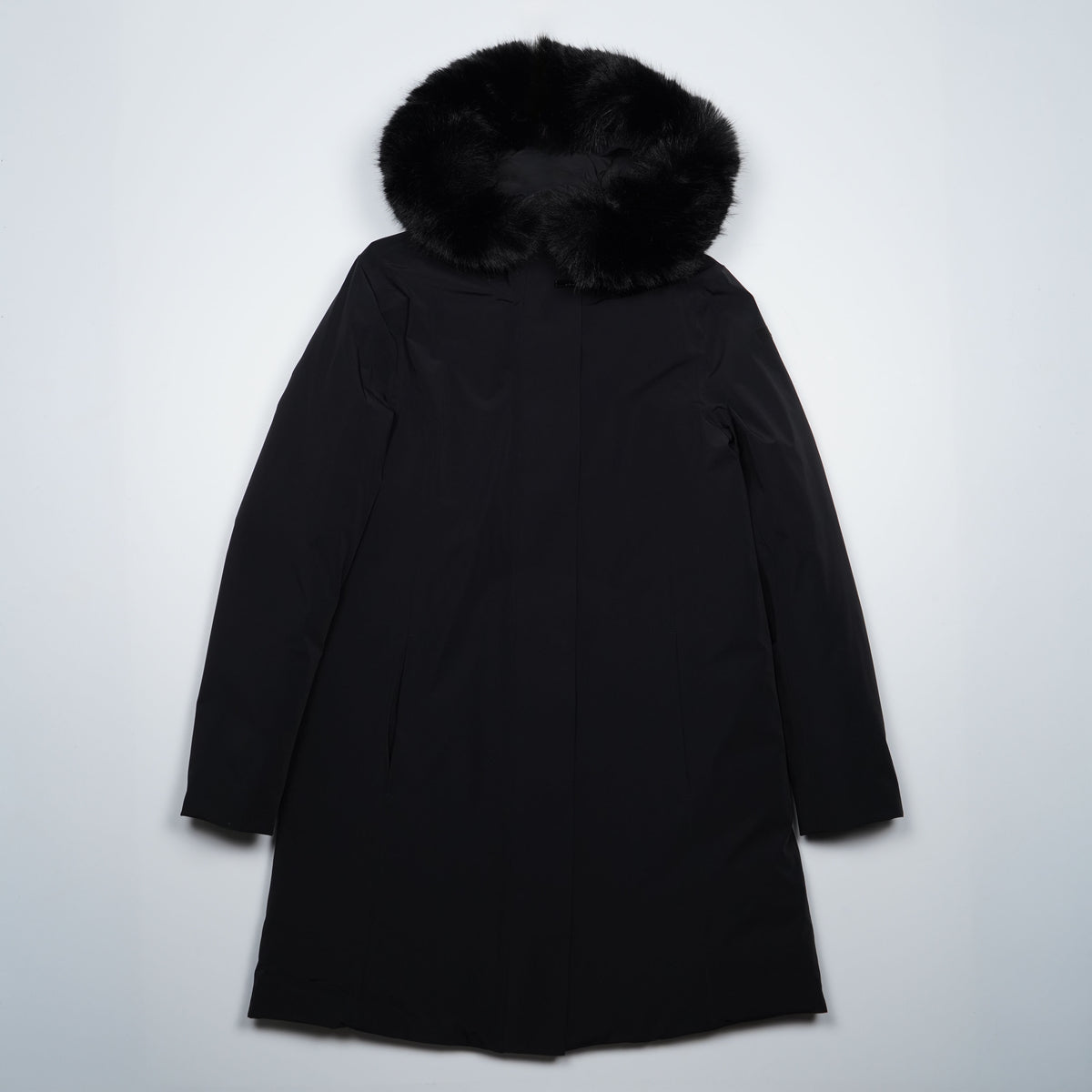 Piumino Lungo RRD W26511F Montecristo Long Fur 10 Nero