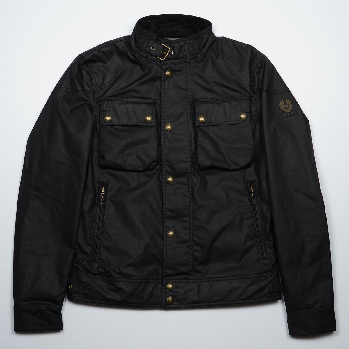 Giacca Belstaff Racemaster 105306 Nera in Cotone Cerato