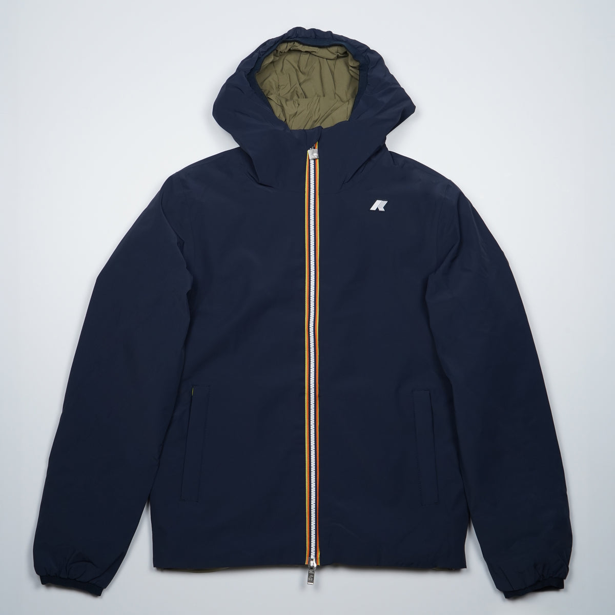 Giubbotto Kway Jack ST Warm Double k6128vw D0C Blu Navy e Verde Militare