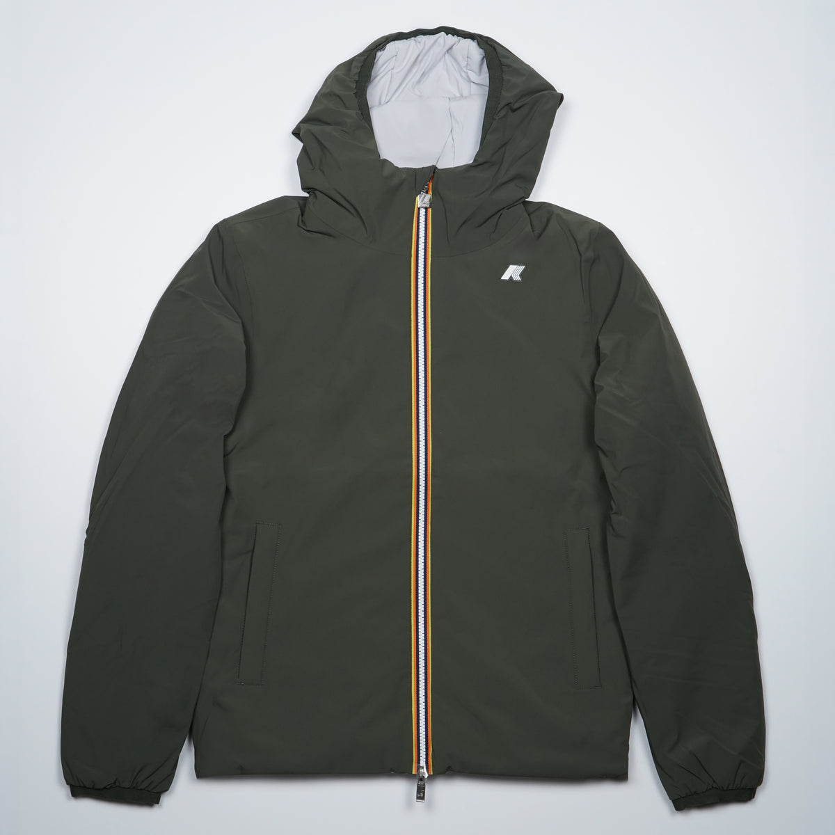 Giubbotto Kway Jack ST Warm Double k6128vw DD5 Verde Scuro e Grigio