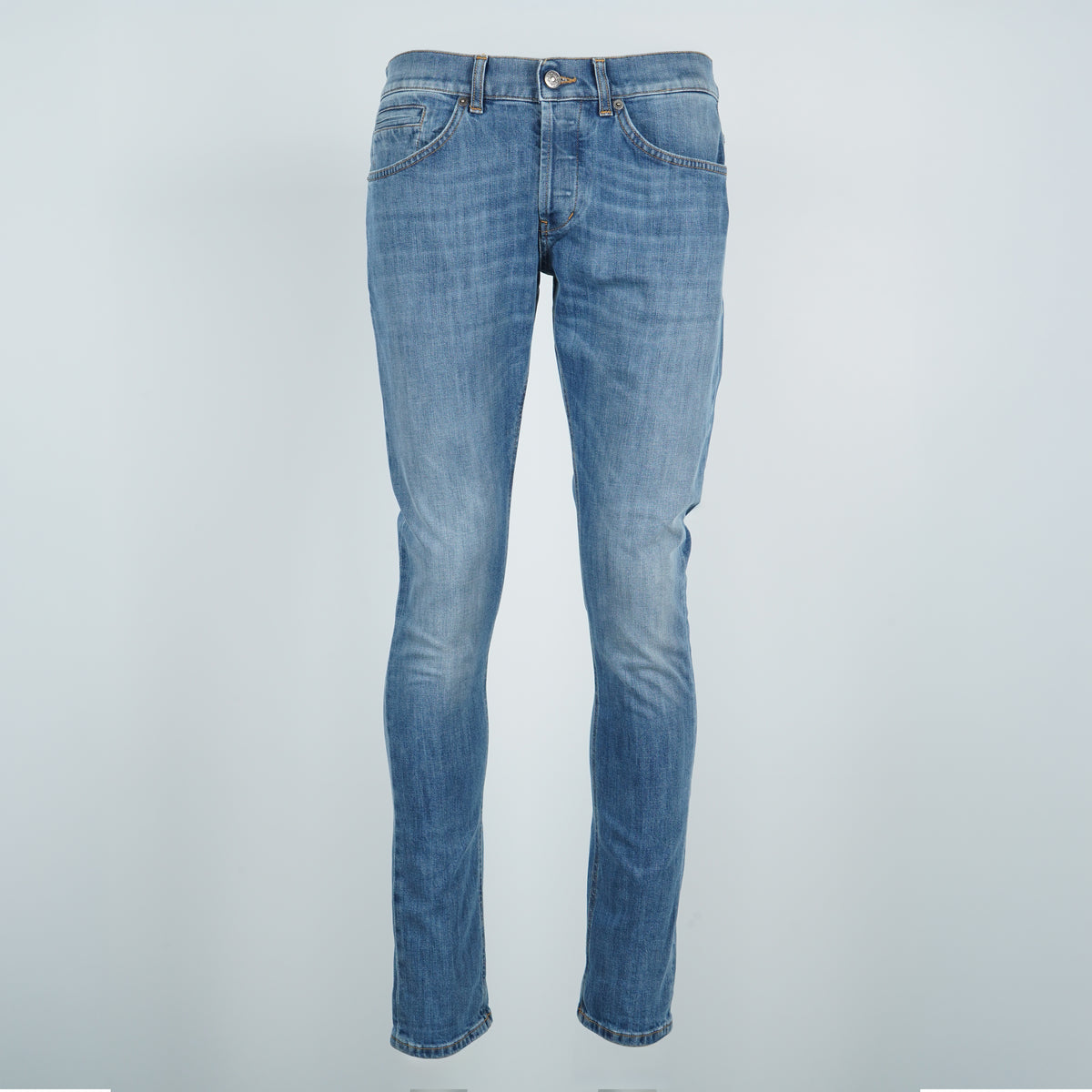 Jeans Dondup George UP232DS0257UME2-800 Blu Medio Chiaro Skinny Fit in Denim Stretch
