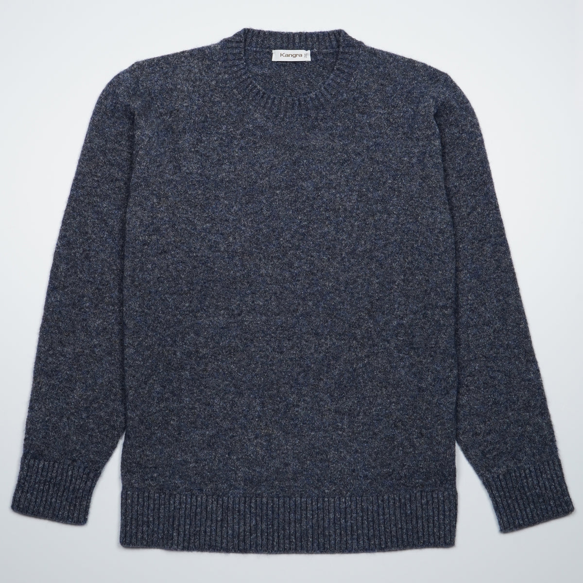 Maglione Girocollo Fantasia Kangra W7K4111-00913 Blu Mélange
