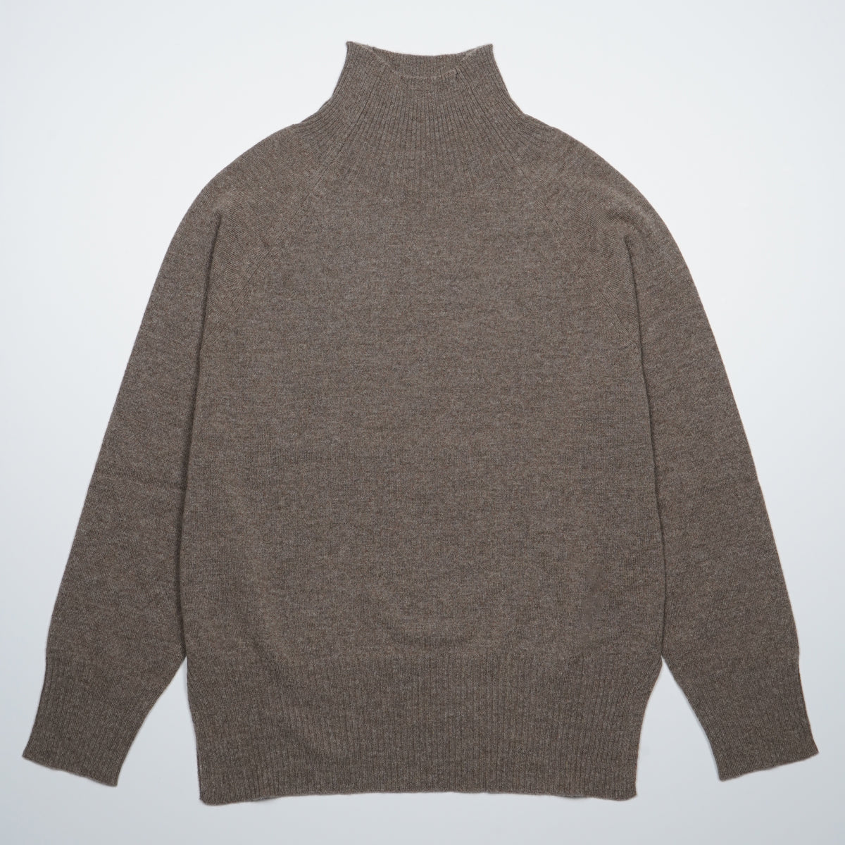 Maglione Lupetto Raglan Kangra 4520-00330 Tortora Mélange in Lana e Cashmere