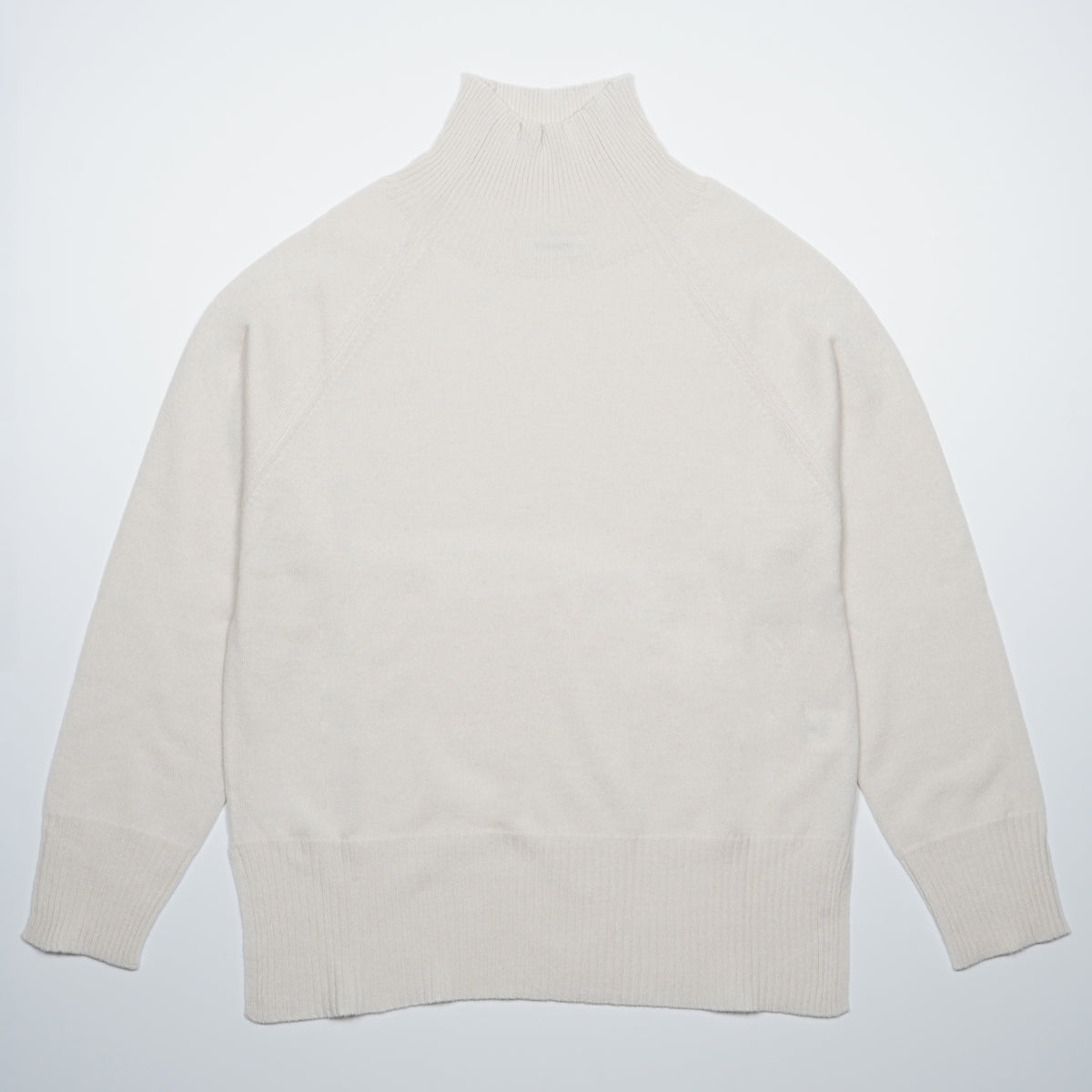Maglione Lupetto Raglan Kangra 4520-00438 Bianco Panna in Lana e Cashmere