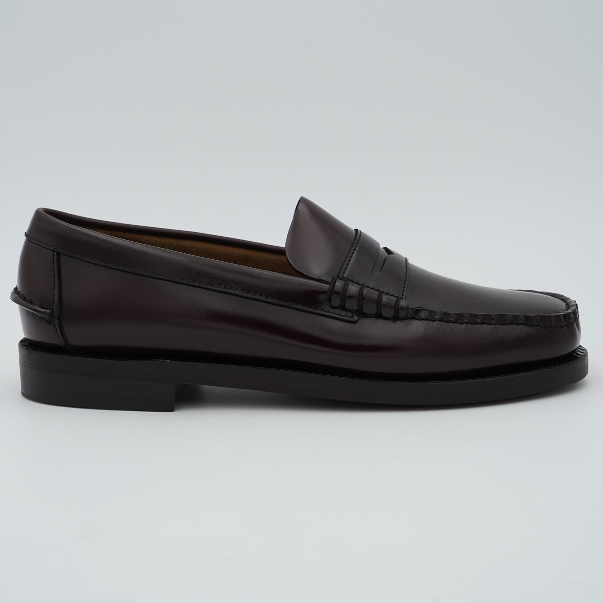 Mocassino Sebago Classic Dan 7000300-903 Brown Burgundy in Pelle Bordeaux