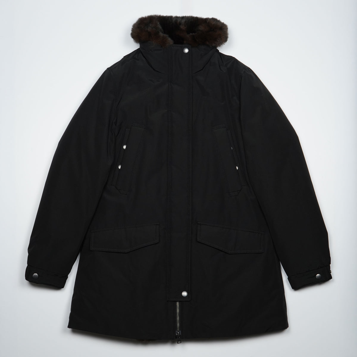 Parka Woolrich Erie 2245frut0001 Nero con Pelliccia