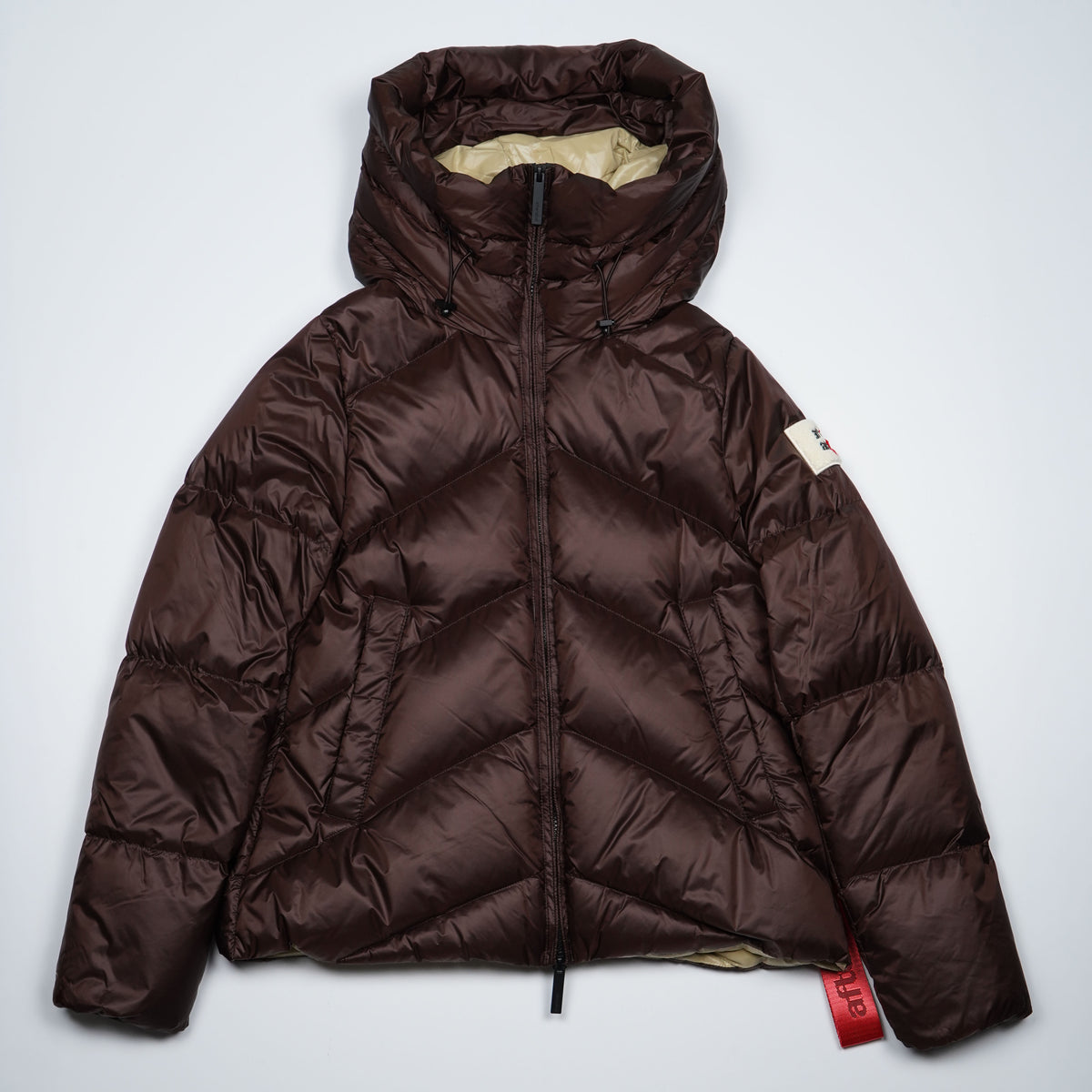 Piumino Corto After Label Helsinki N051 290 Marrone Oversize