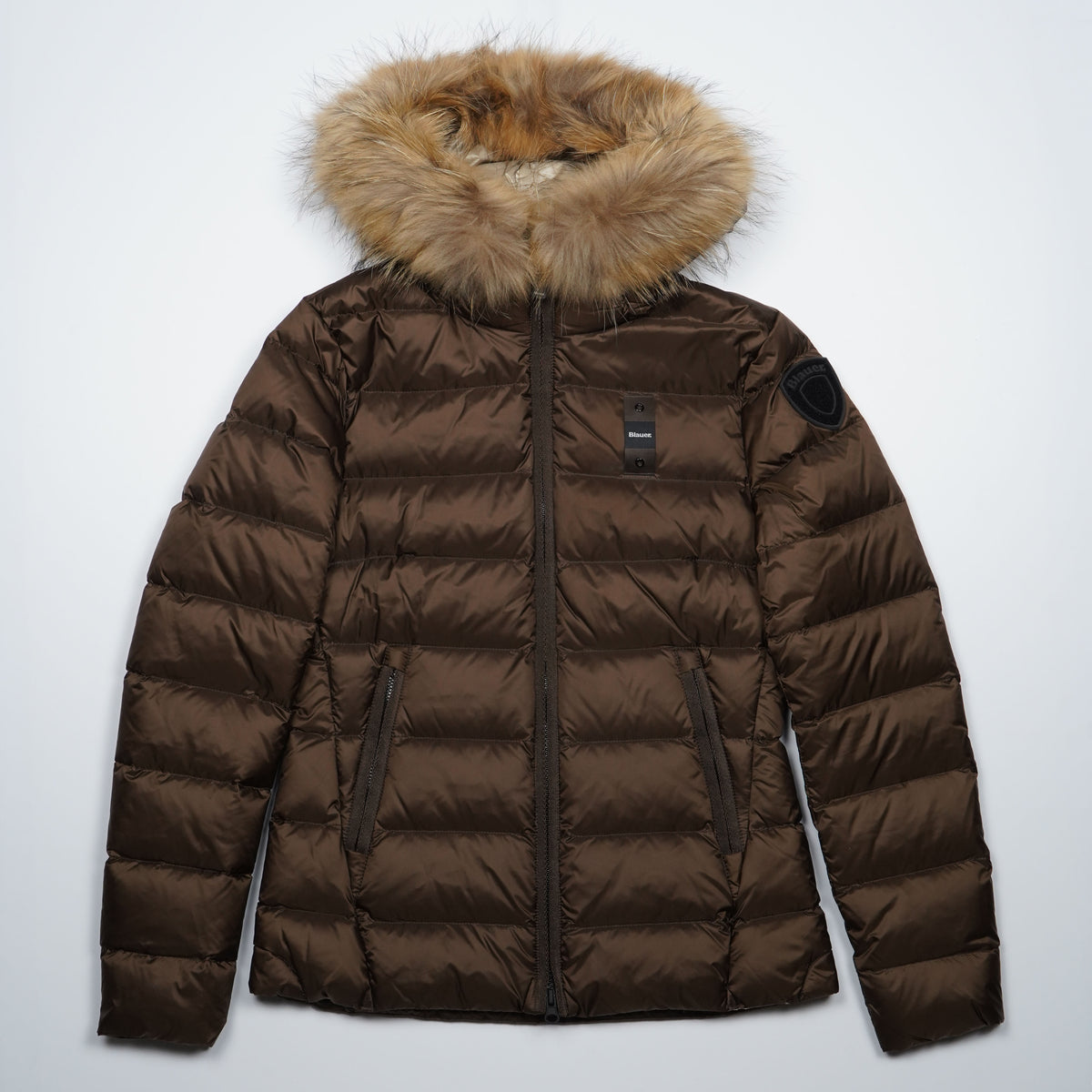 Piumino Blauer Arcadia 26WBLDC03038 30BEI Marrone con Imbottitura in Piuma