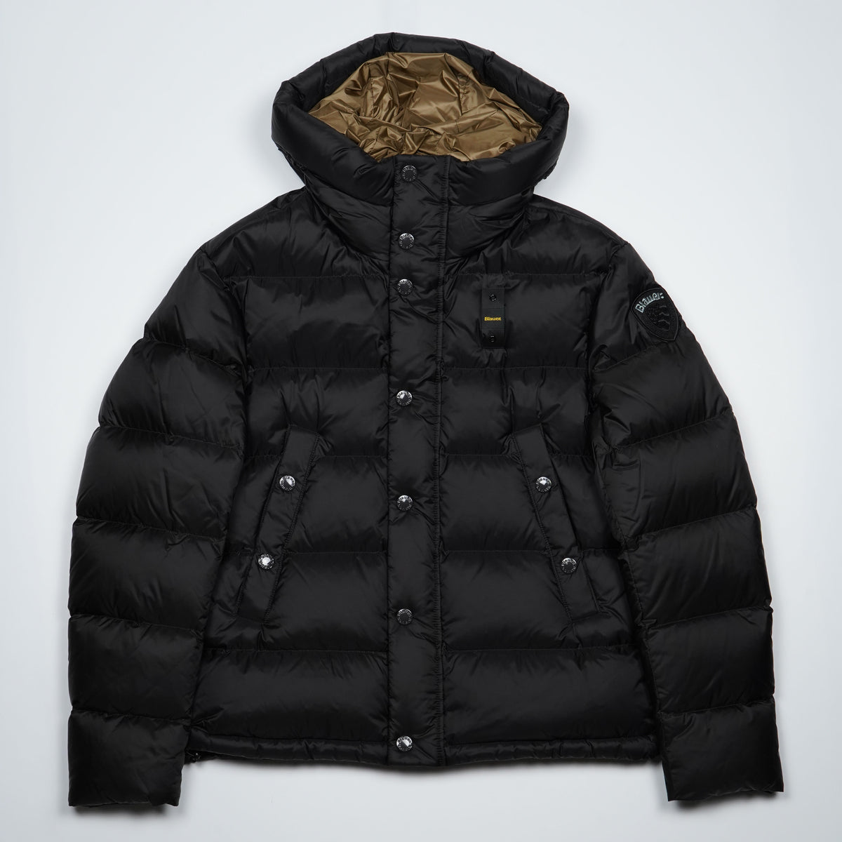 Piumino Blauer Clipper c03025 Nero con Imbottitura in Piuma