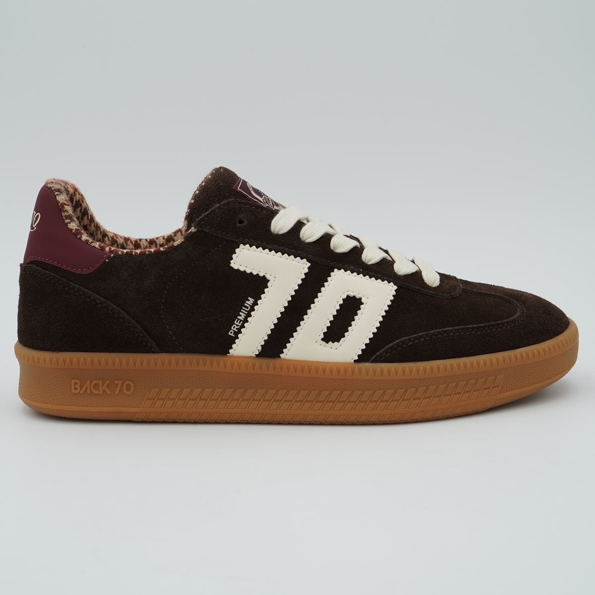 Sneakers Back 70 Double 108028 Suede Coffee Butter Marrone in Camoscio