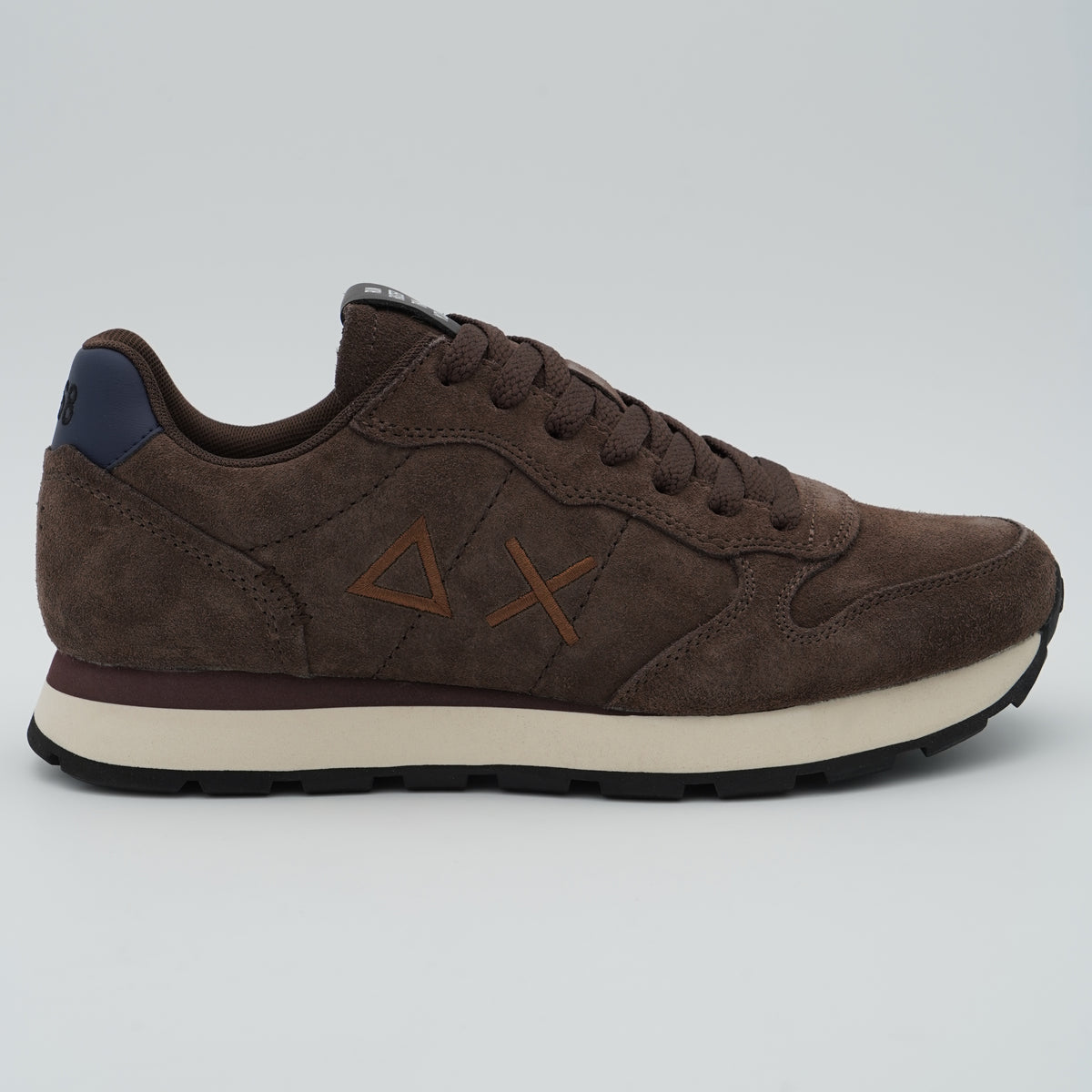 Sneakers SUN68 Tom Suede Z46106 08 Marrone in Camoscio con Logo Ricamato e Suola EVA