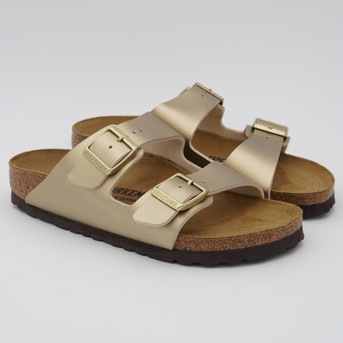 Sandalo Birkenstock Arizona BS 1016111 Gold con Doppia Fibbia