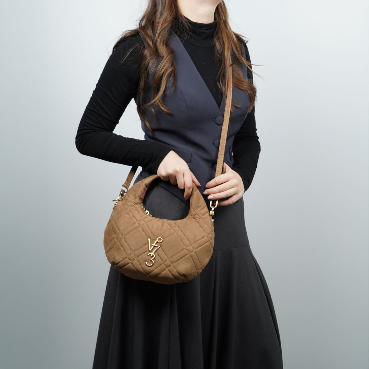Borsa V°73 Minibag Diaspro BSA9802C Marrone Nocciola