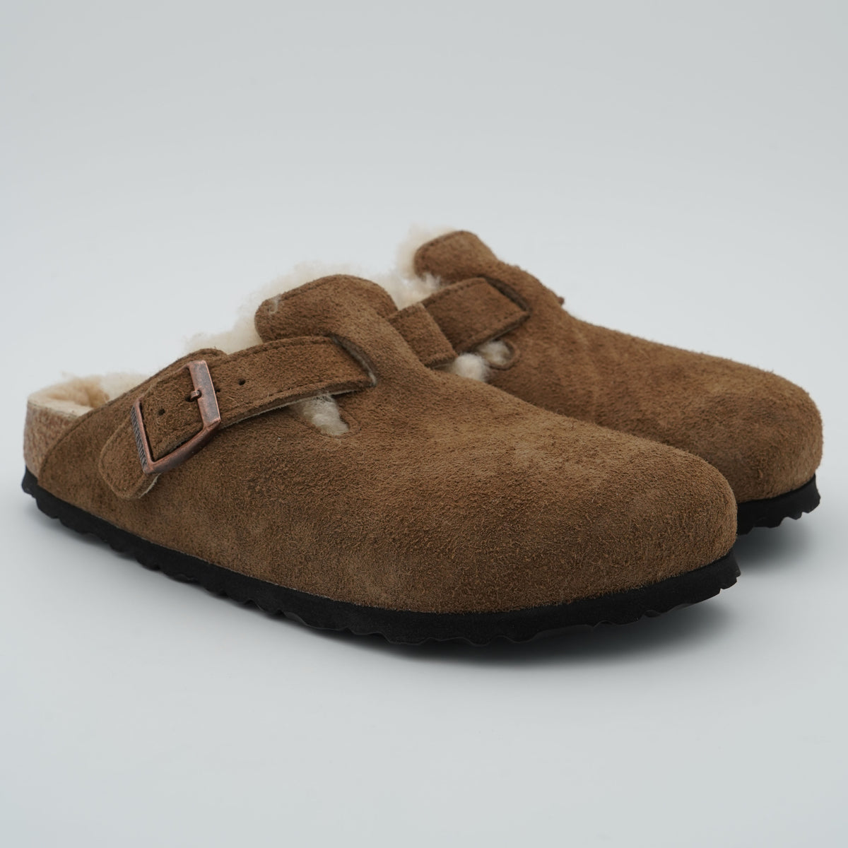 Sabot Birkenstock Boston VL Shearling 1032432 Dark Tea
