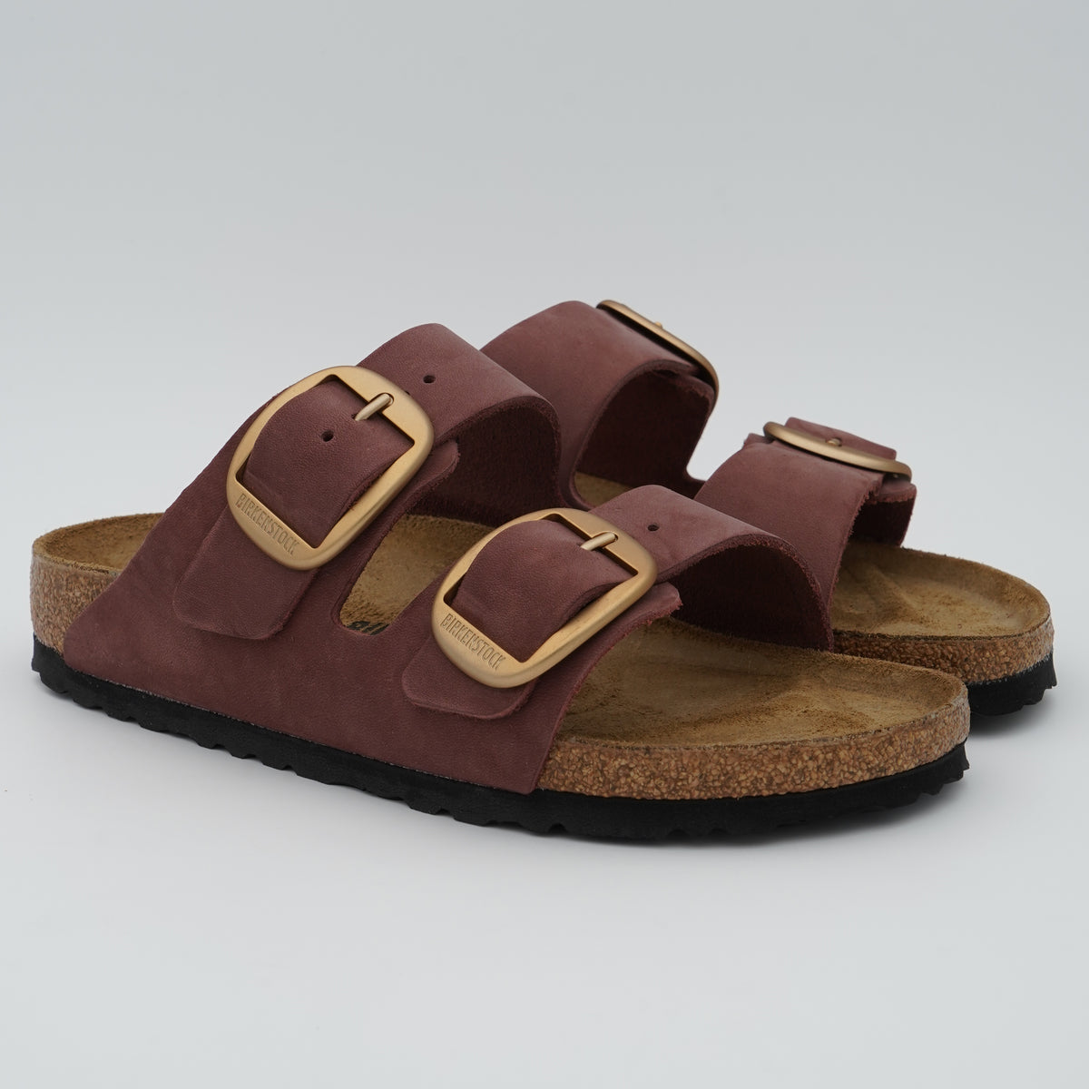 Sandalo Birkenstock Arizona Big Buckle 1032970 Pepper con Maxi Fibbie Gold