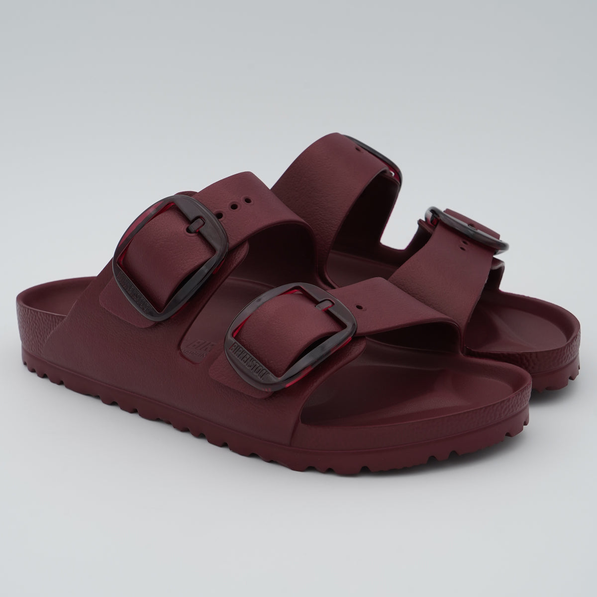 Sandalo Birkenstock Arizona Big Buckle EVA 1033115 Zinfandel con Maxi Fibbie Traslucide