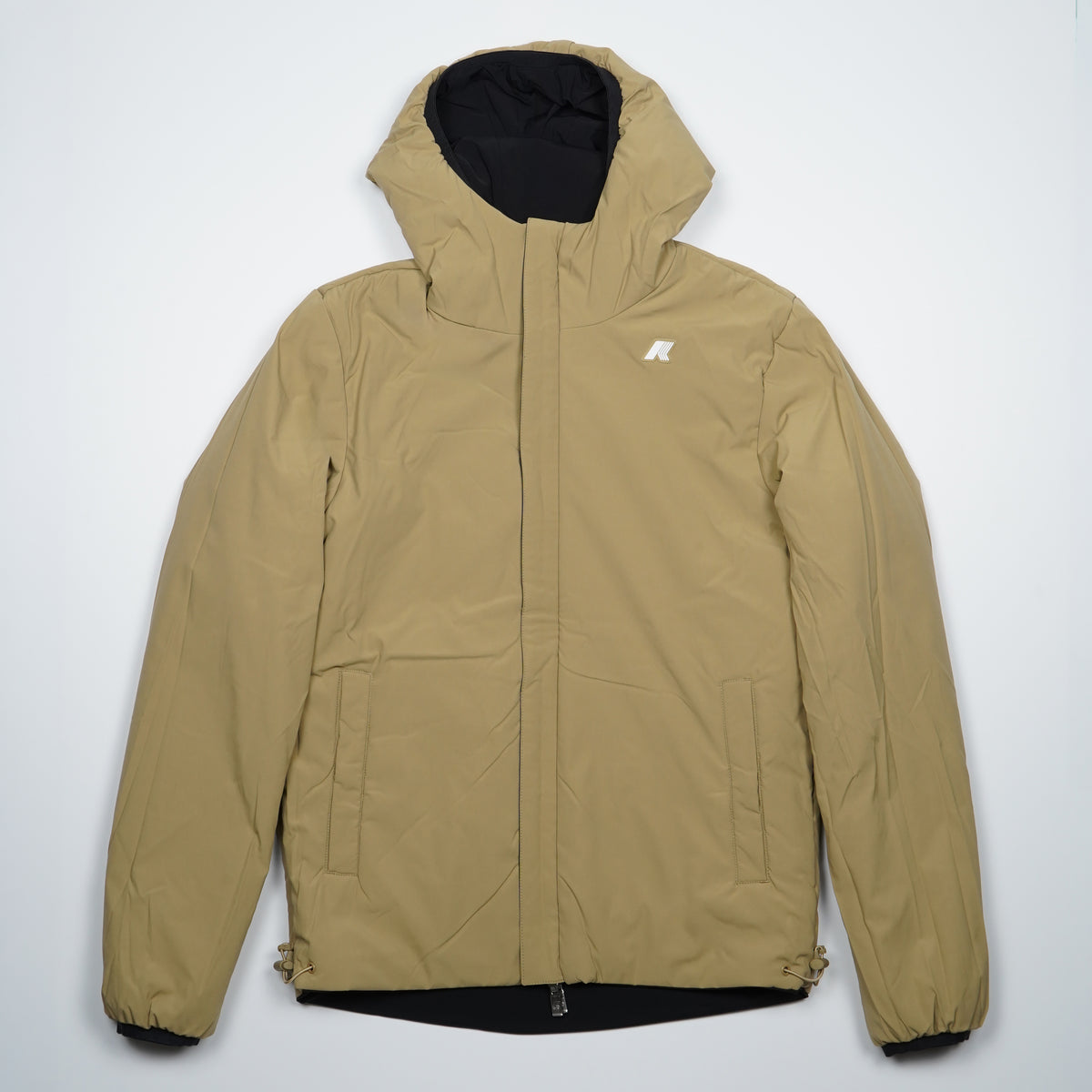 Giubbotto Kway Jack ST Warm Double k6128vw DBN Nero e Beige Khaki