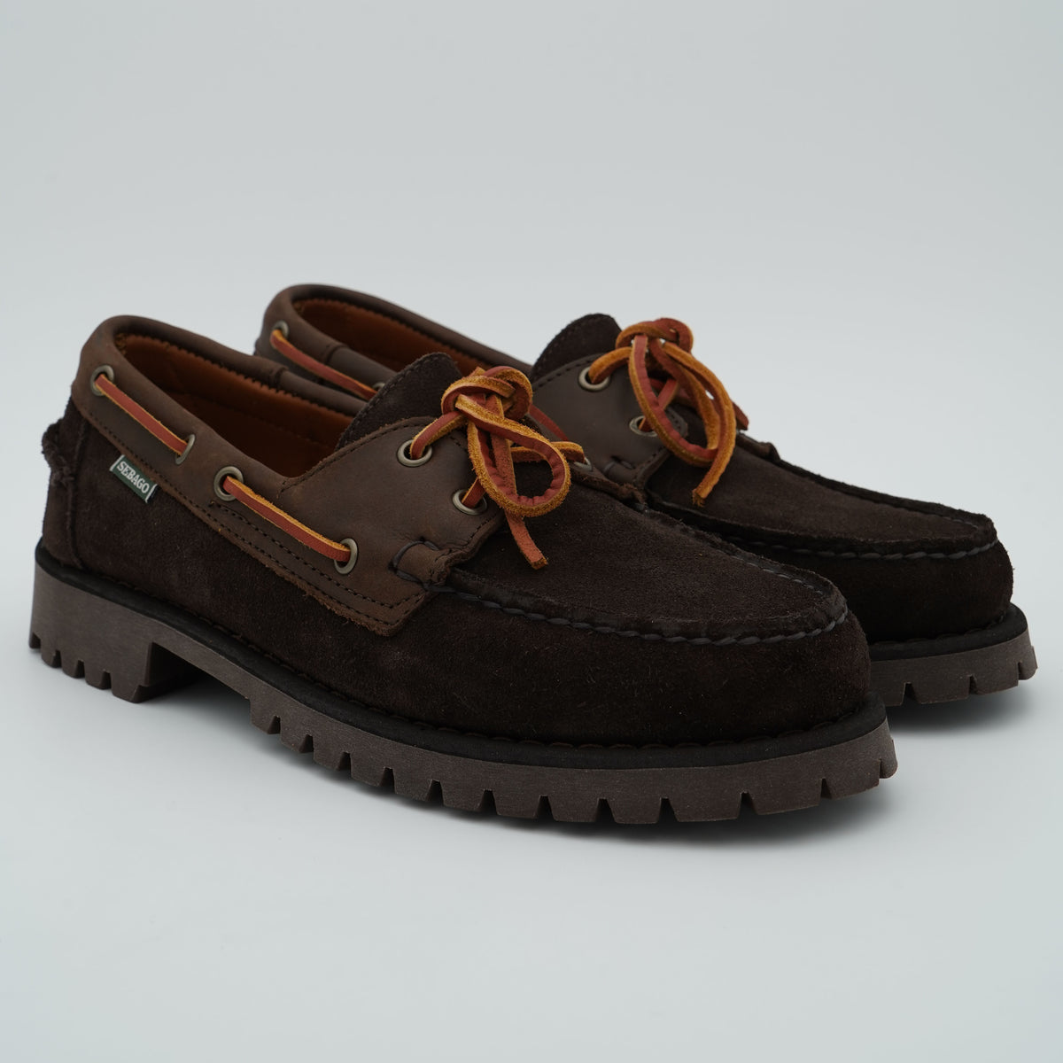Mocassino Sebago Guardian 75121XW-AIJ Moka Dk Brown in Pelle Scamosciata Marrone Scuro