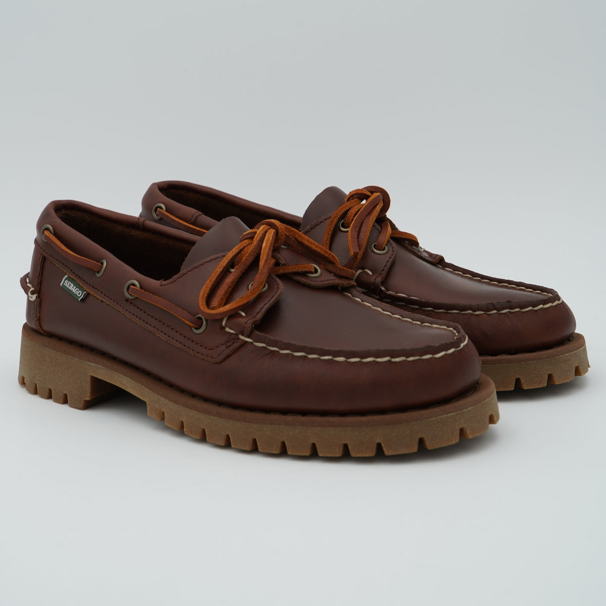 Mocassino Sebago Ranger Waxy 7001HU0-925 Brown Gum in Pelle Cerata