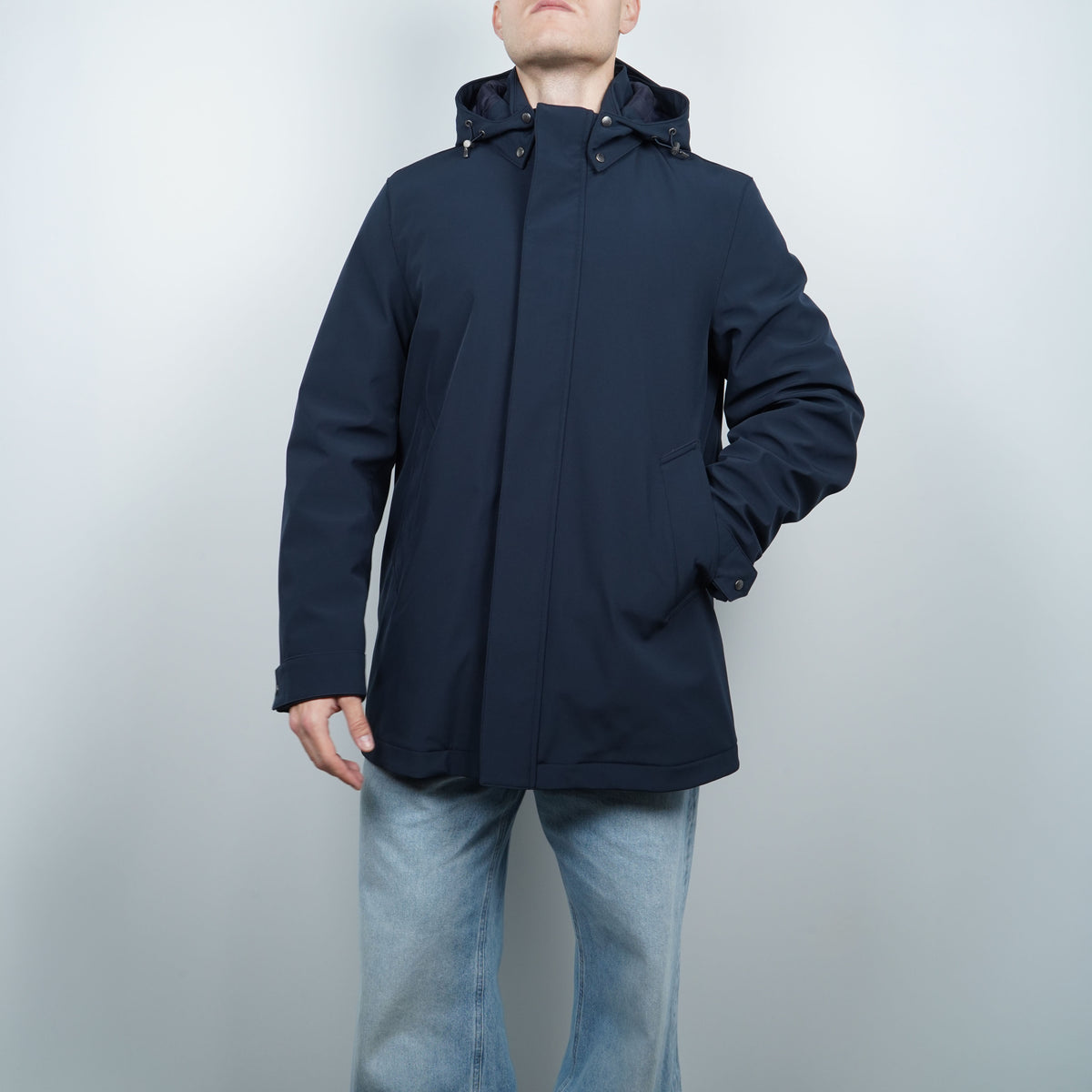 Parka Woolrich Barrow Mac Melton Blue