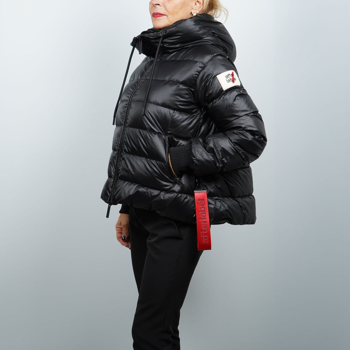 Piumino Corto After Label Blaine 999 Nero Oversize
