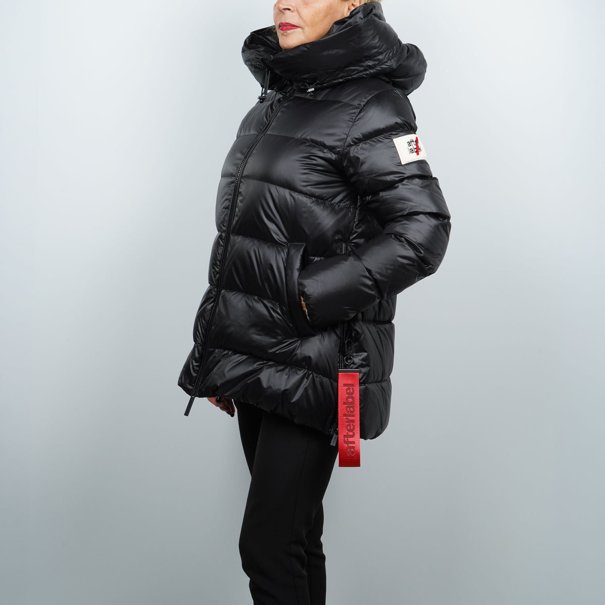 Piumino After Label Levi N051 999 Nero Oversize