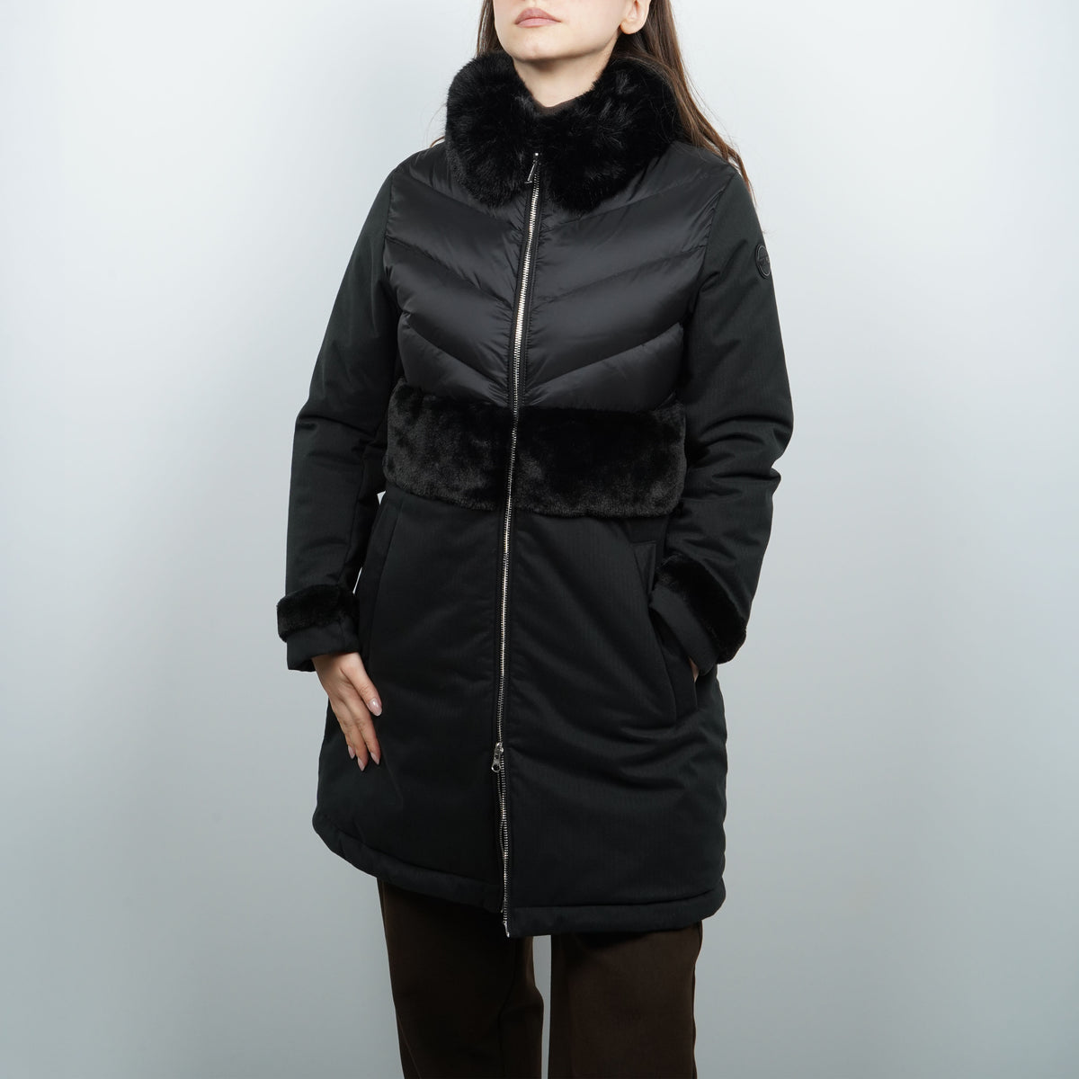 Piumino Lungo Colmar 2231E 99 Nero
