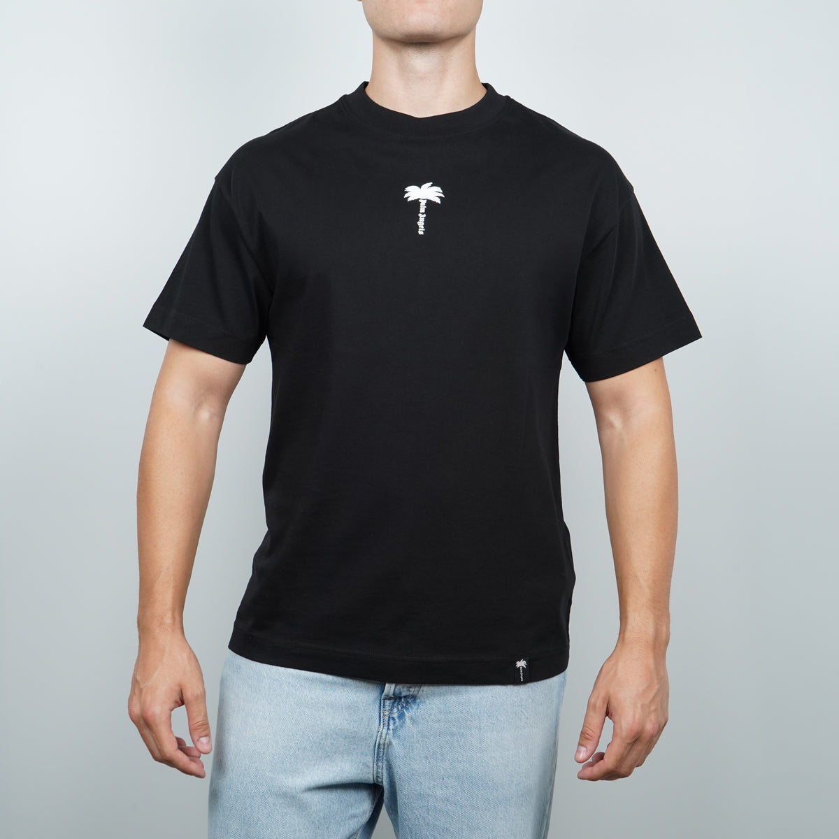 T-Shirt Palm Angels Palm Tree Statement Regular PAMAA001JR008-1003 Black / Off White