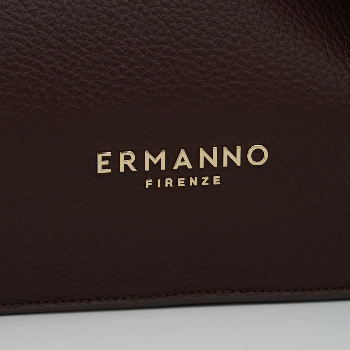 Borsa Ermanno Firenze by Ermanno Scervino Tote Benedetta 12402196 Marrone Scuro con Doppi Manici e Chiusura Magnetica