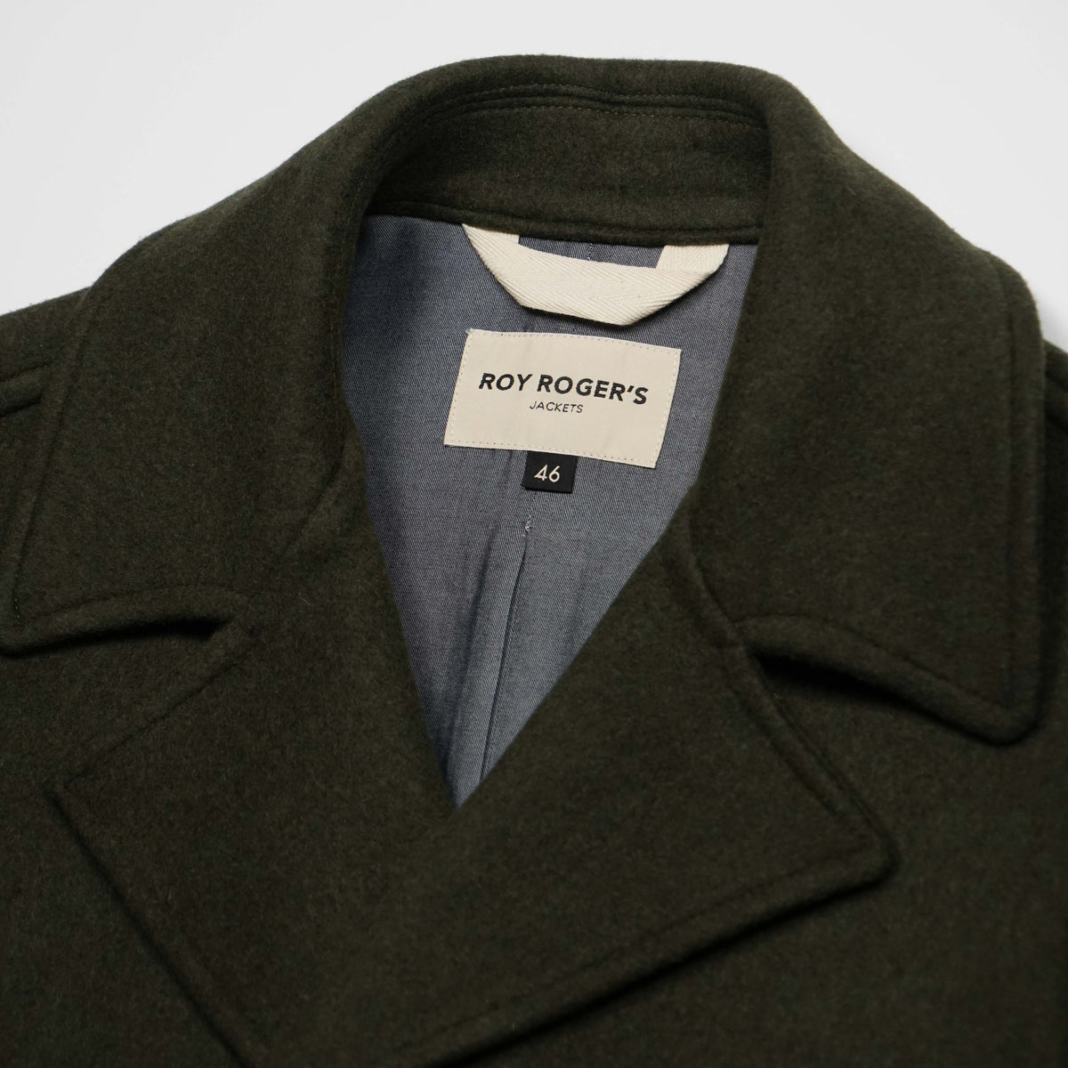 Cappotto Roy Roger's Melton Peacoat RRU90280T706 C0284 Verde Muschio