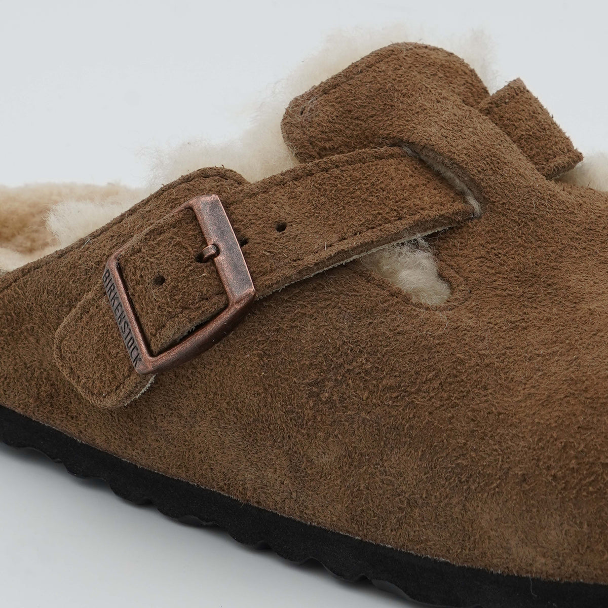 Sabot Birkenstock Boston VL Shearling 1032432 Dark Tea