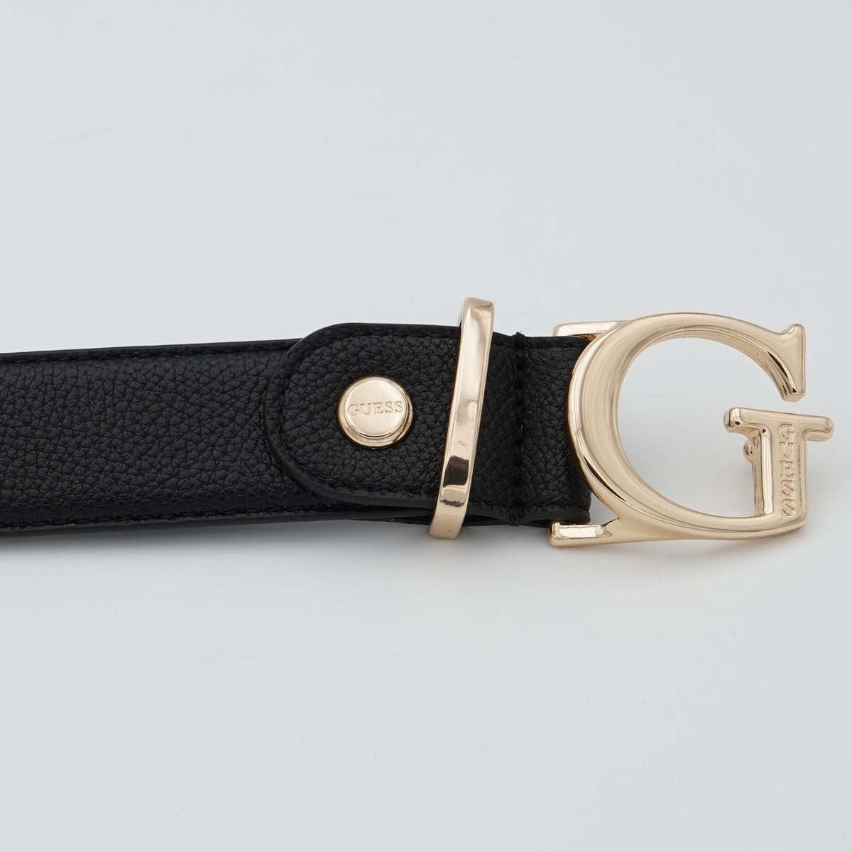 Cintura Guess Delphine BW9465P6330 Black Nera Effetto Pelle Martellata con Fibbia G Dorata