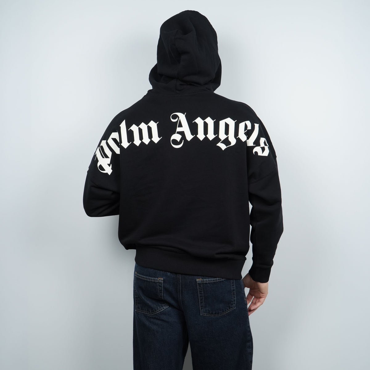 Felpa Palm Angels Classic Logo Over Hoodie PAMBB002FL001-1003 Black / Off White
