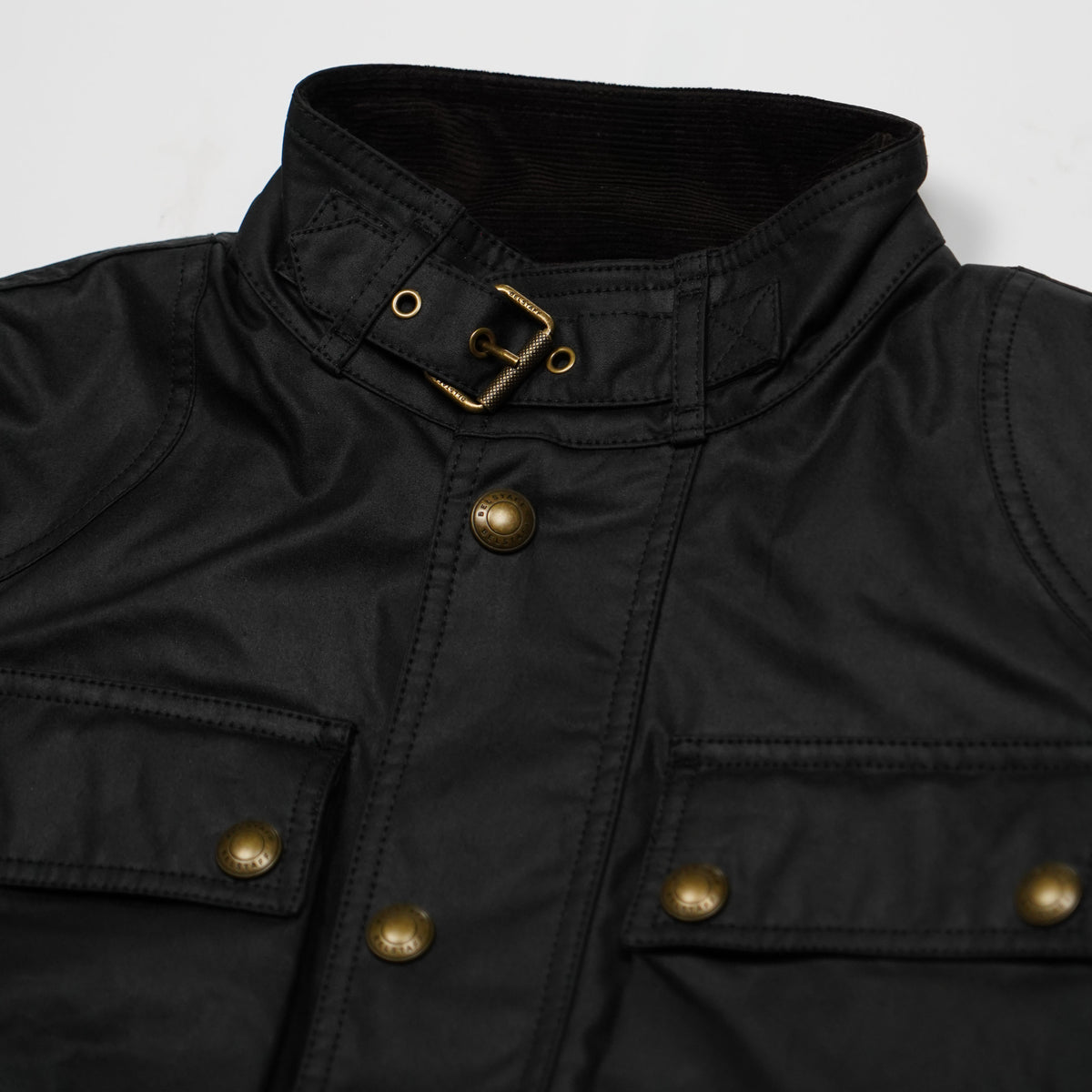 Giacca Belstaff Racemaster 105306 Nera in Cotone Cerato