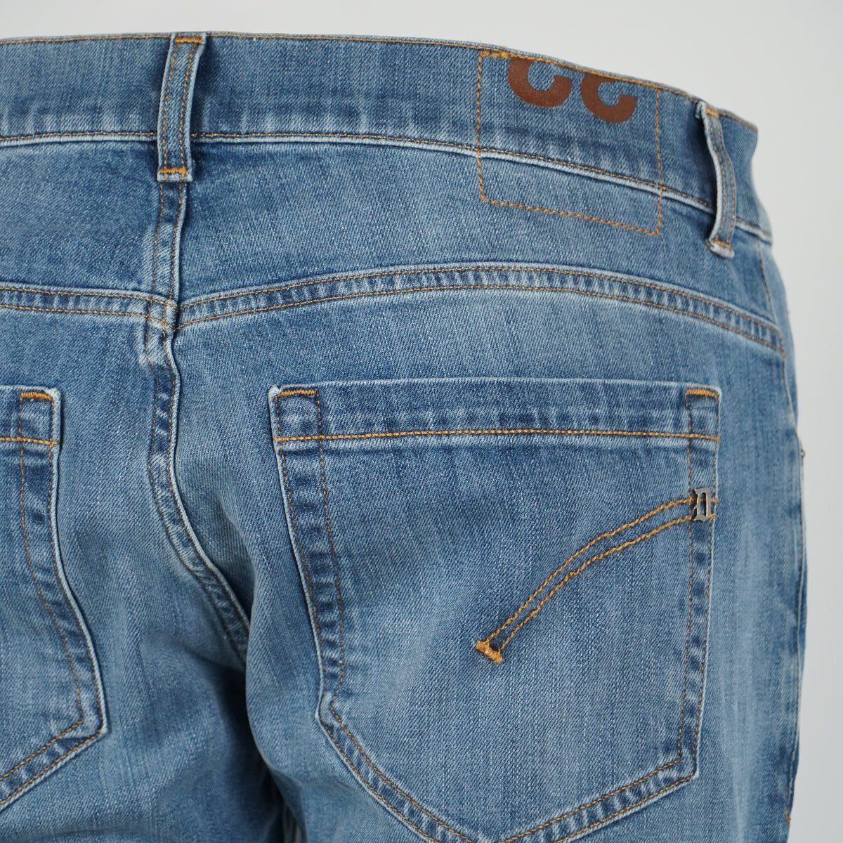 Jeans Dondup George UP232DS0257UME2-800 Blu Medio Chiaro Skinny Fit in Denim Stretch