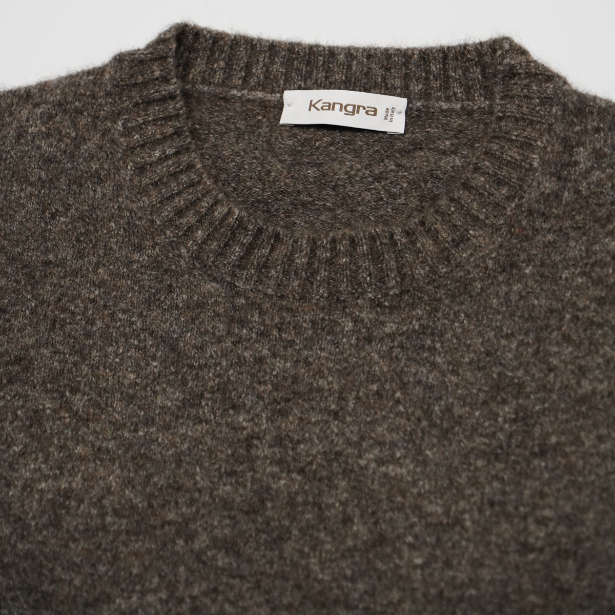 Maglione Girocollo Fantasia Kangra W7K4111-00970 Grigio Antracite Mélange