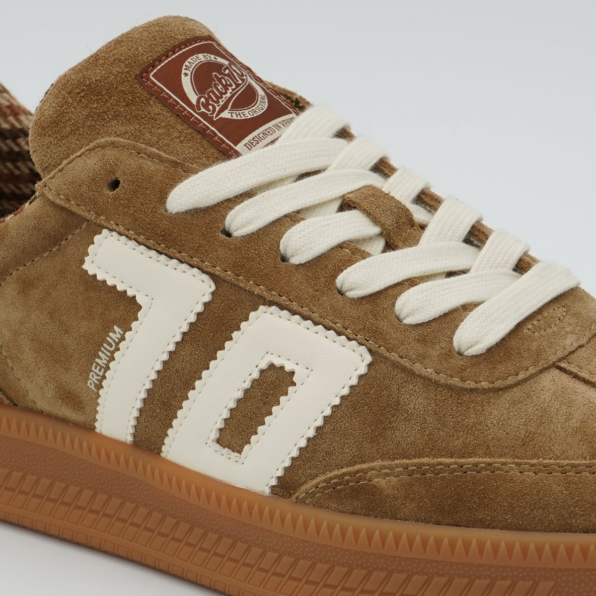 Sneakers Back 70 Double 108028 Suede Camel Butter in Camoscio