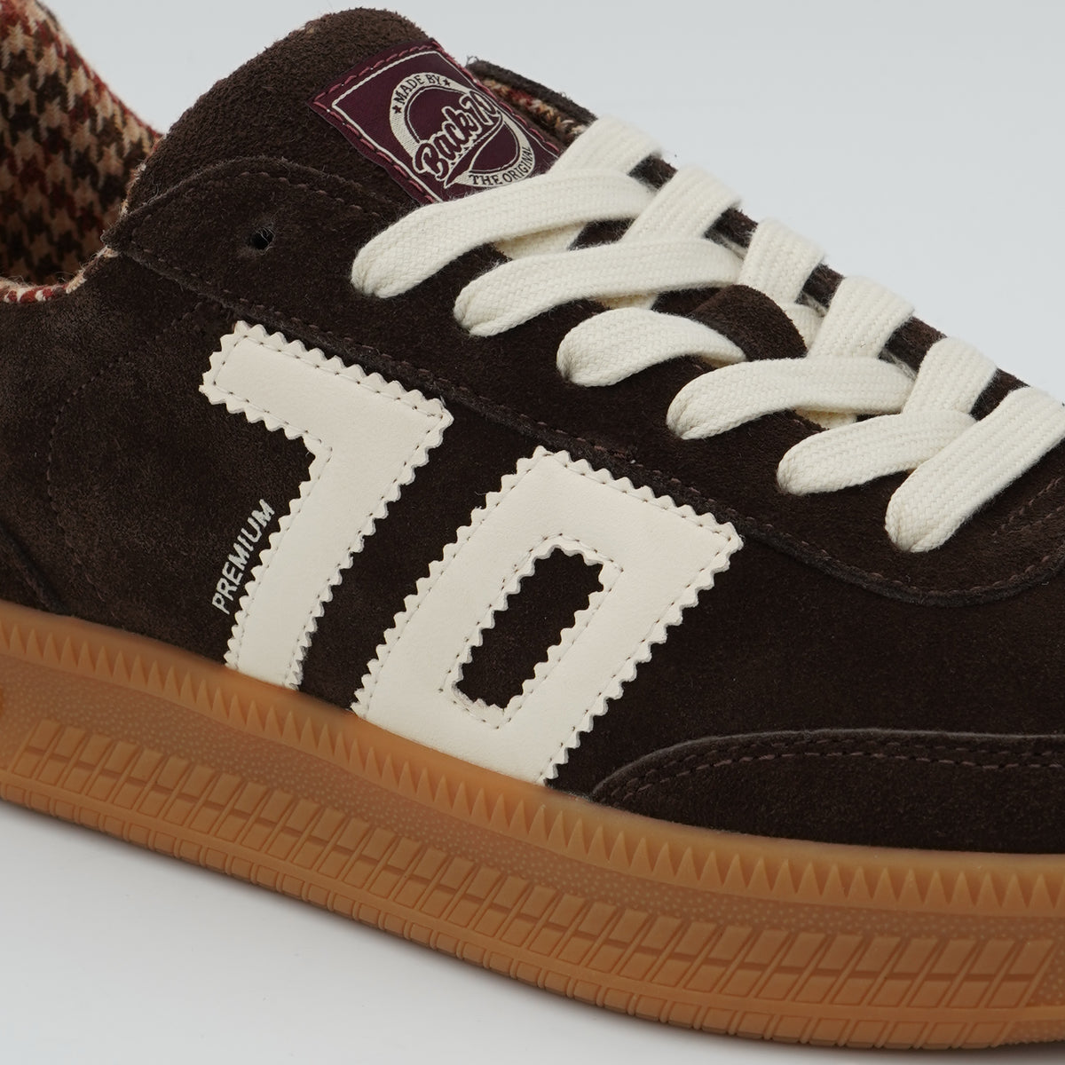 Sneakers Back 70 Double 108028 Suede Coffee Butter Marrone in Camoscio