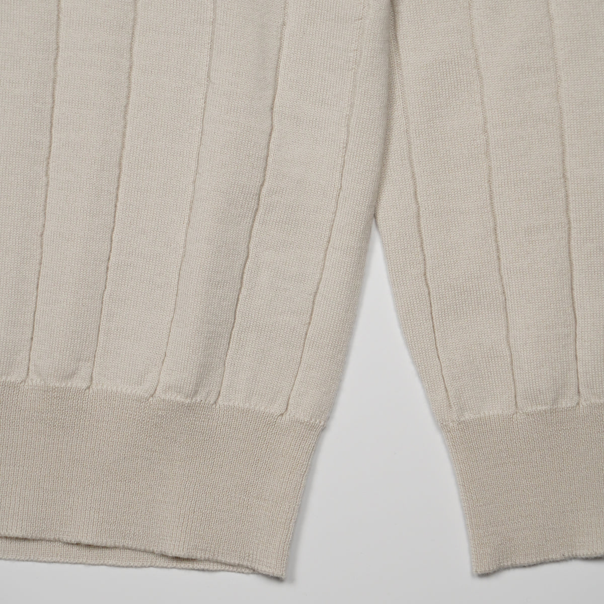 Maglione Dolcevita a Coste Kangra W7K4006BIS-00824 Bianco Panna