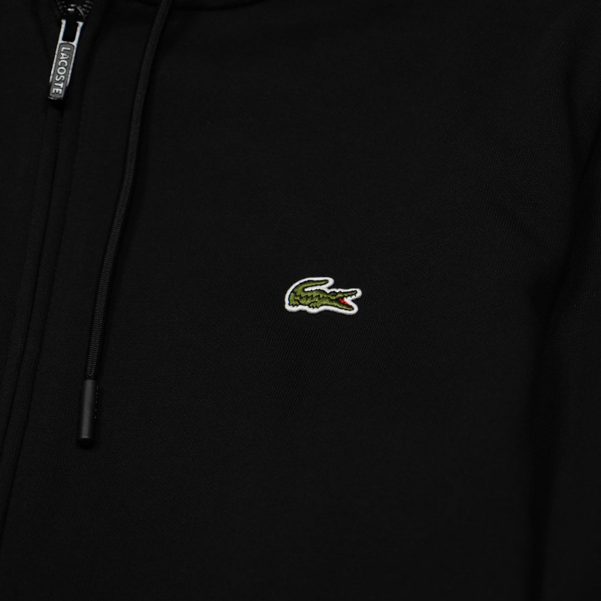 Felpa Lacoste SH8864-00-031 Noir con Cappuccio Full Zip Classic Fit