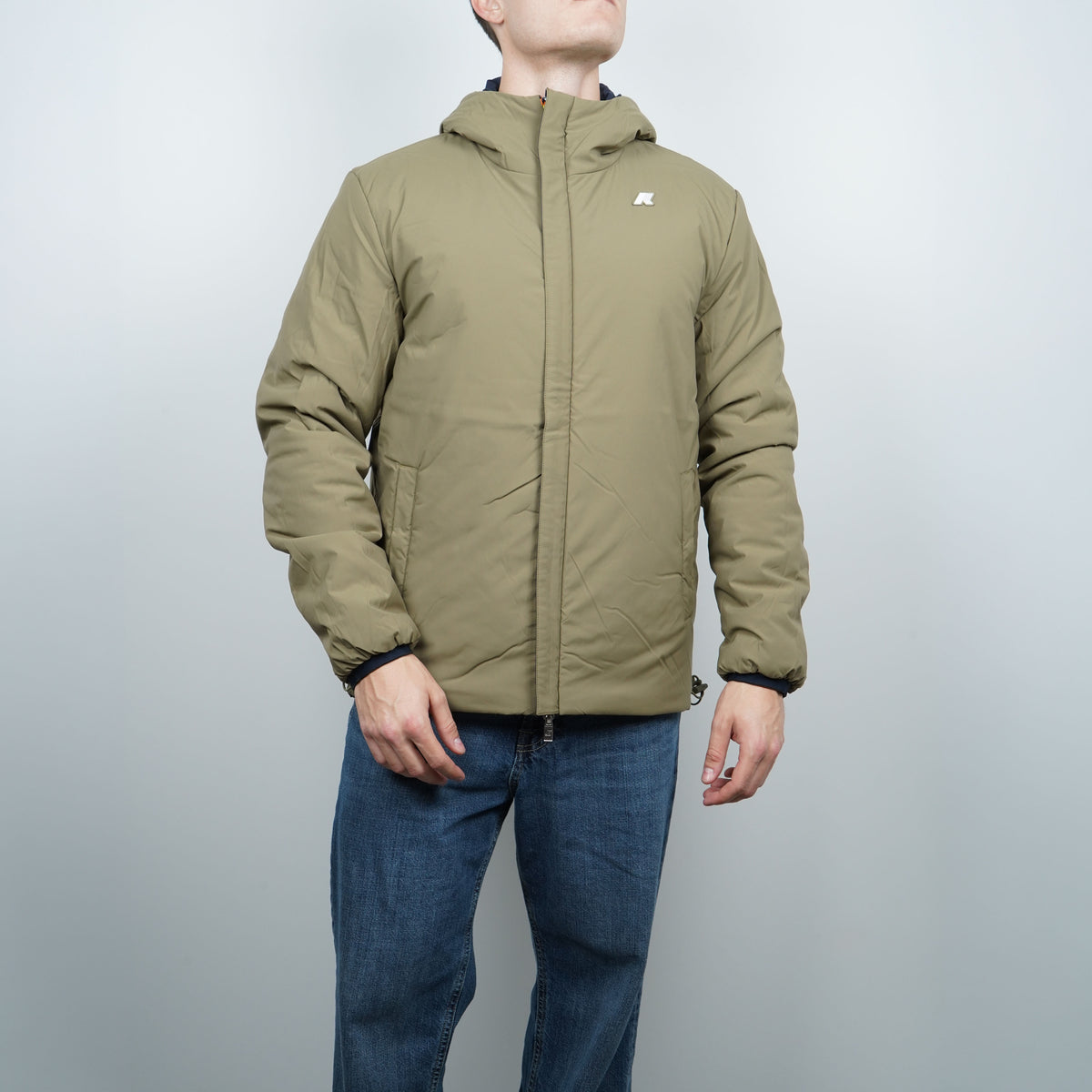 Giubbotto Kway Jack ST Warm Double k6128vw D0C Blu Navy e Verde Militare