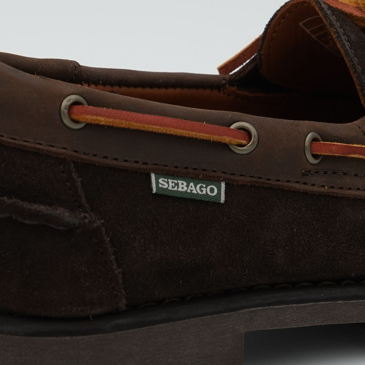 Mocassino Sebago Guardian 75121XW-AIJ Moka Dk Brown in Pelle Scamosciata Marrone Scuro