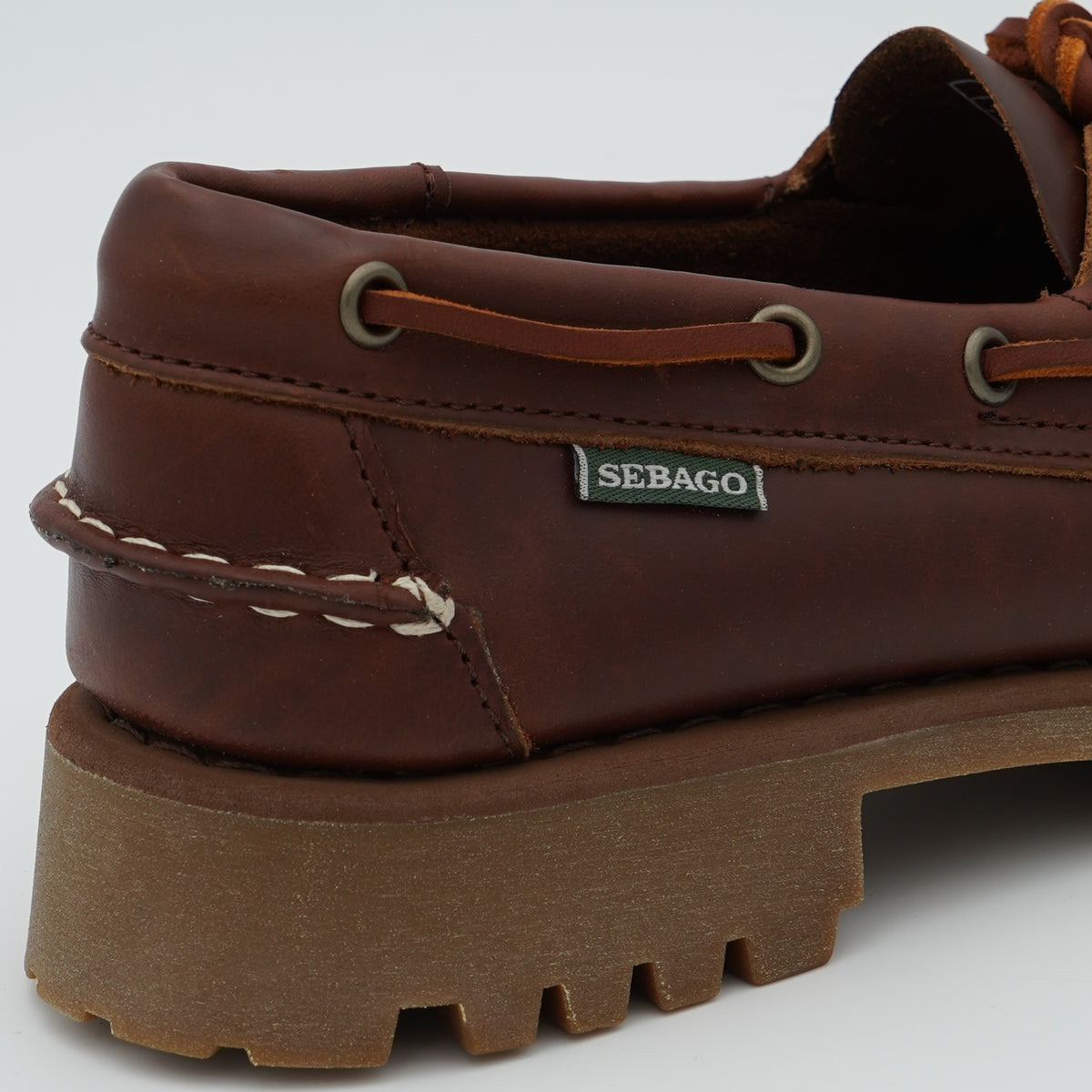 Mocassino Sebago Ranger Waxy 7001HU0-925 Brown Gum in Pelle Cerata