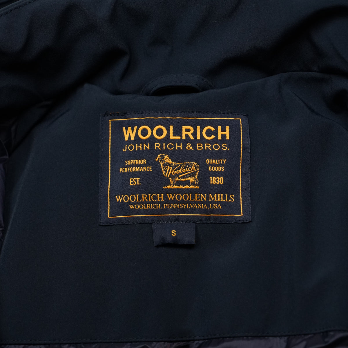 Parka Woolrich Barrow Mac Melton Blue