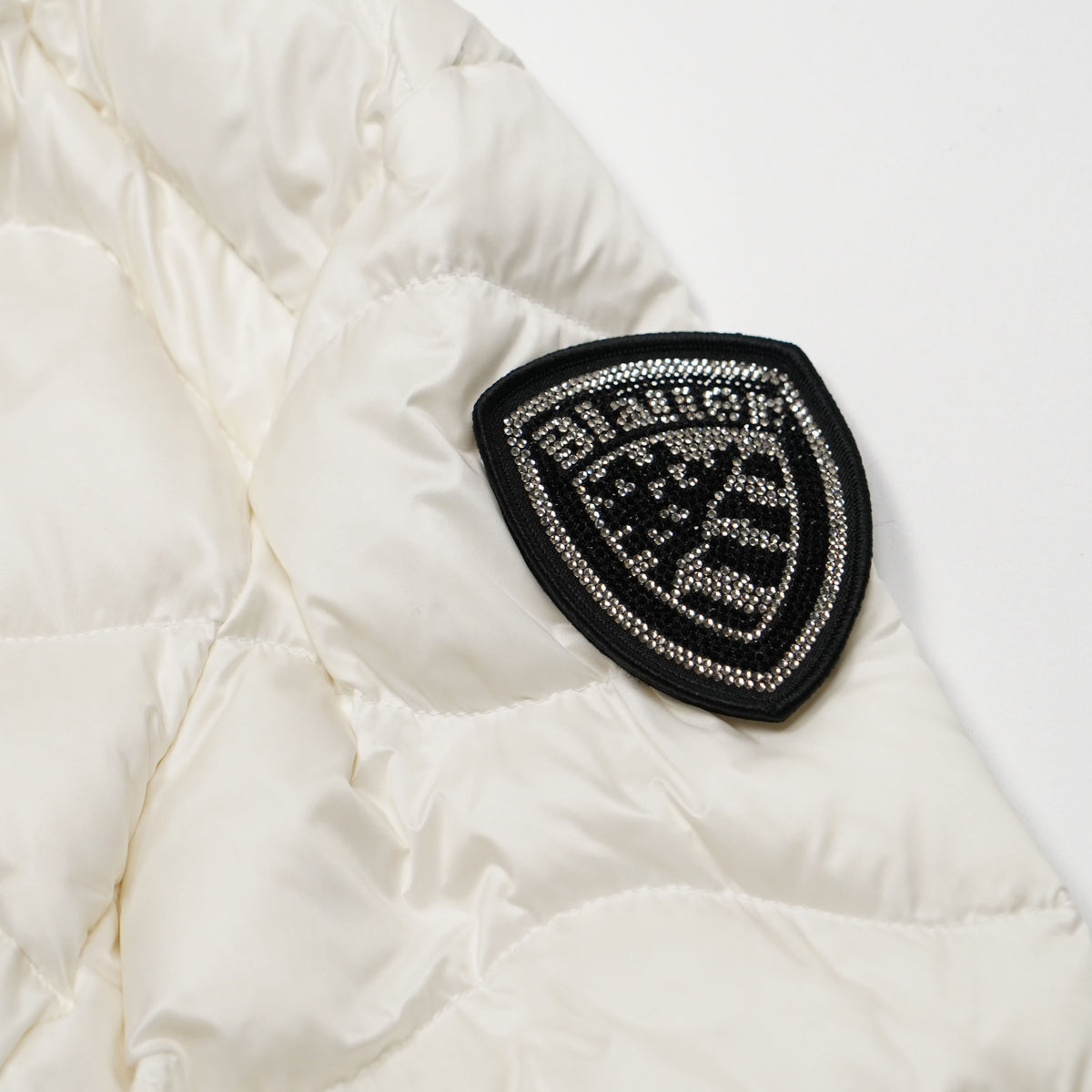 Piumino Blauer Aldie 26WBLDC03034 100BI Bianco Ottico con Imbottitura in Piuma