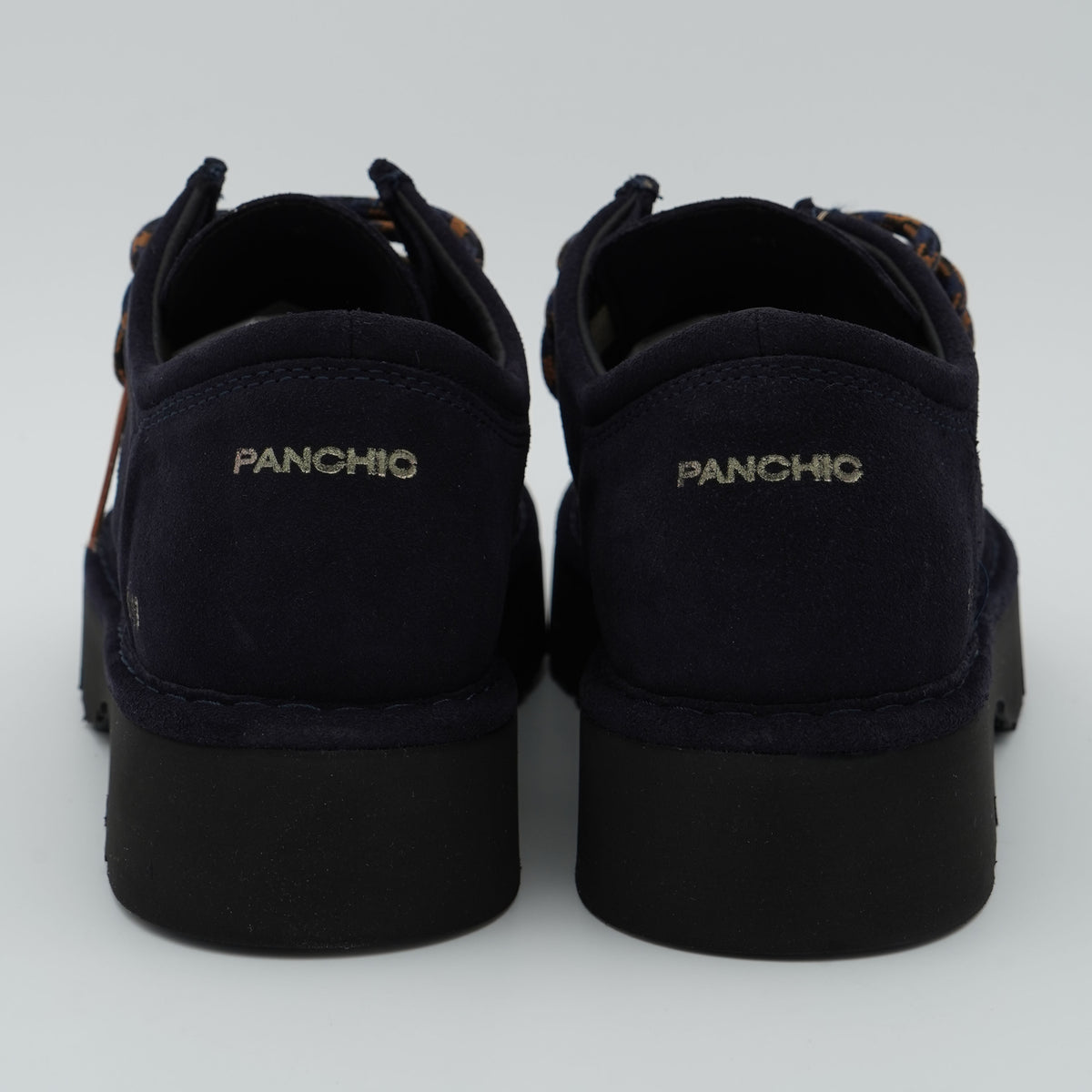 Scarpa Panchic Dune P009M014 T025 Space Blu in Camoscio con Lacci Tricolore e Suola Carrarmato in EVA