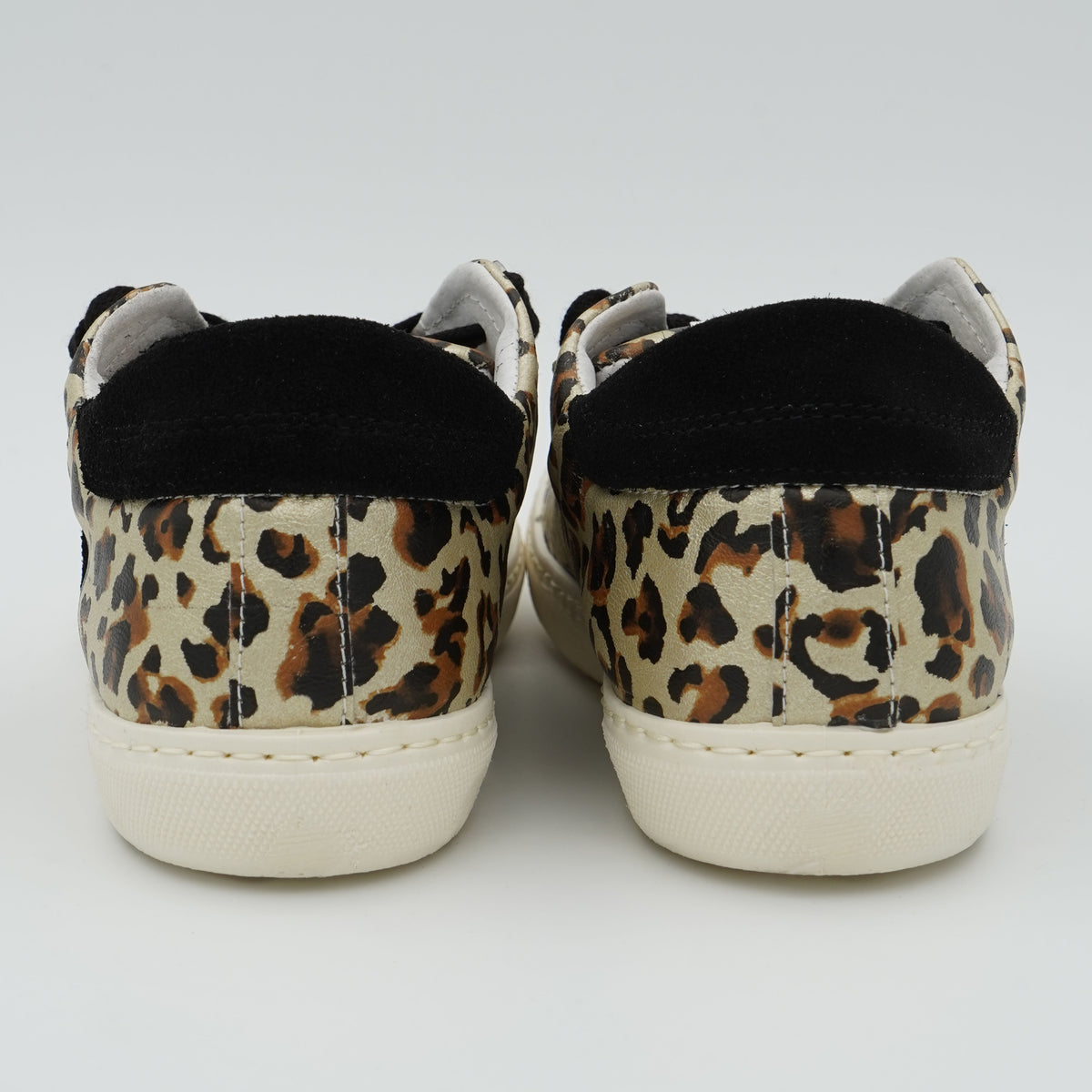Sneakers 2Star 5289 Leopard Oro Nero con Doppia Stella