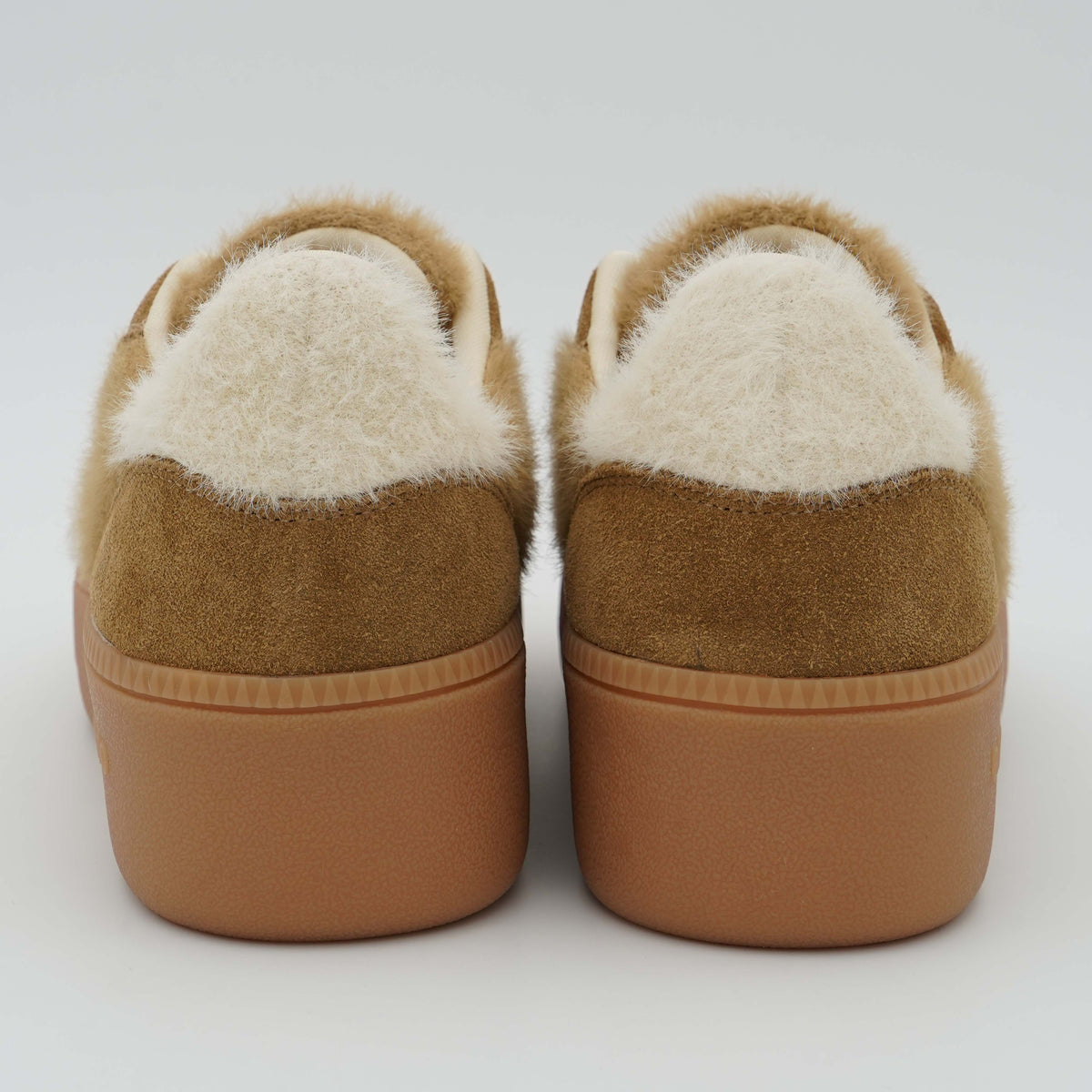 Sneakers Back 70 M004 Mohair Cuoio Butter con Suola Platform