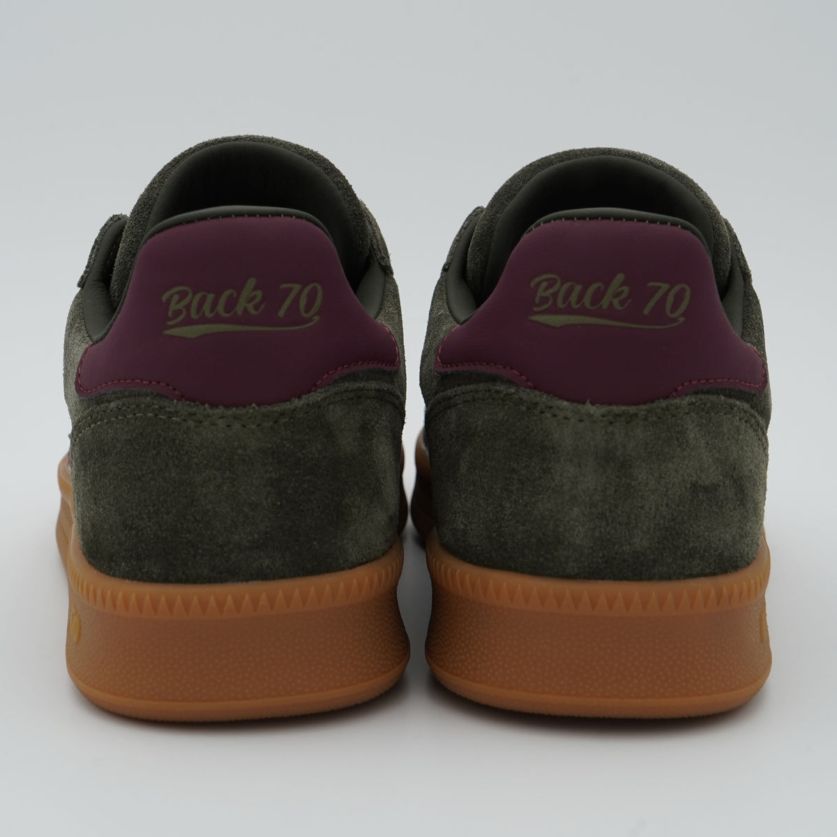 Sneakers Back 70 Double 108028-000051 Suede Olive Wine Verde Bordeaux
