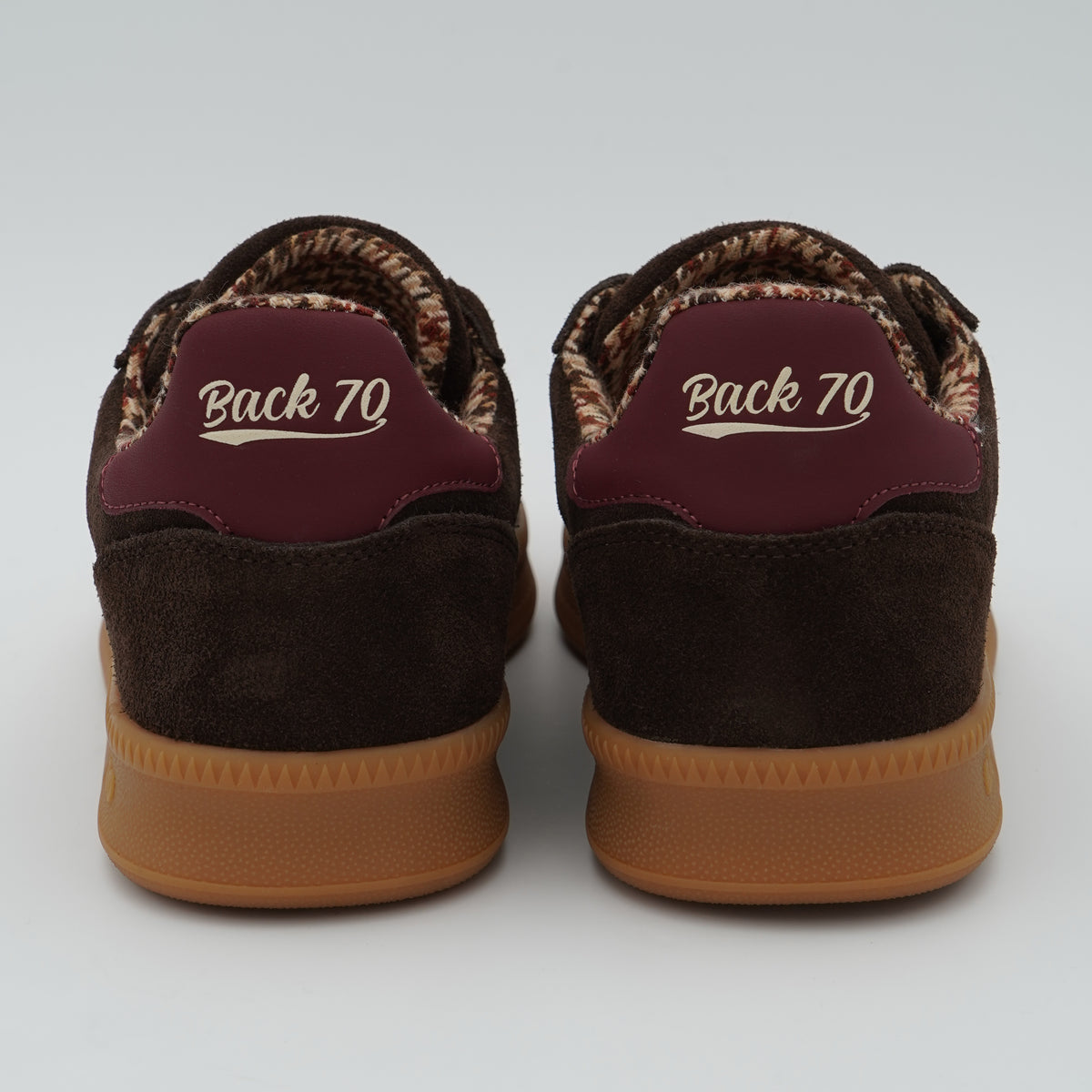 Sneakers Back 70 Double 108028 Suede Coffee Butter Marrone in Camoscio